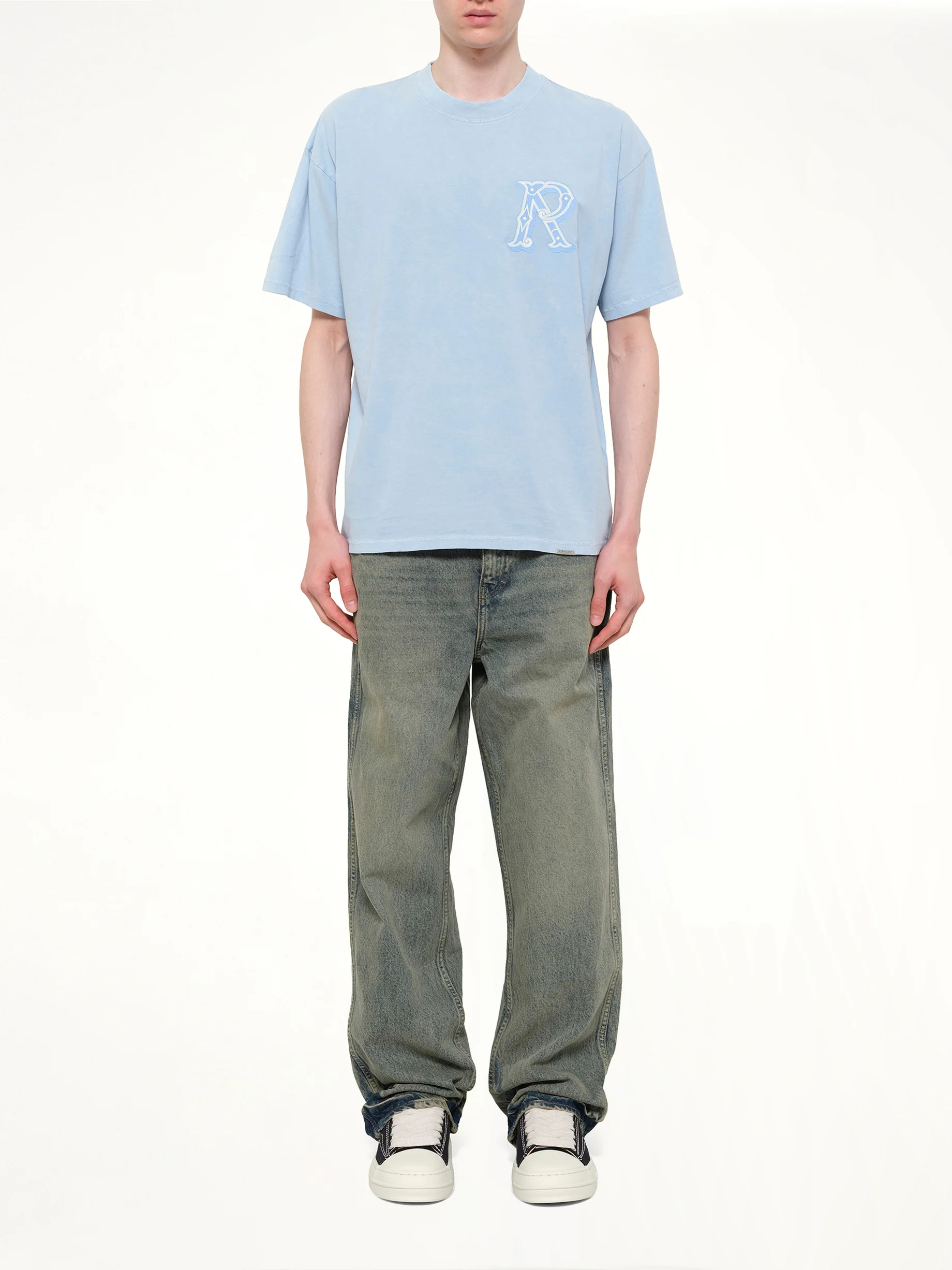 Western Initial T-Shirt in Mountain Bluebird - Image 7
