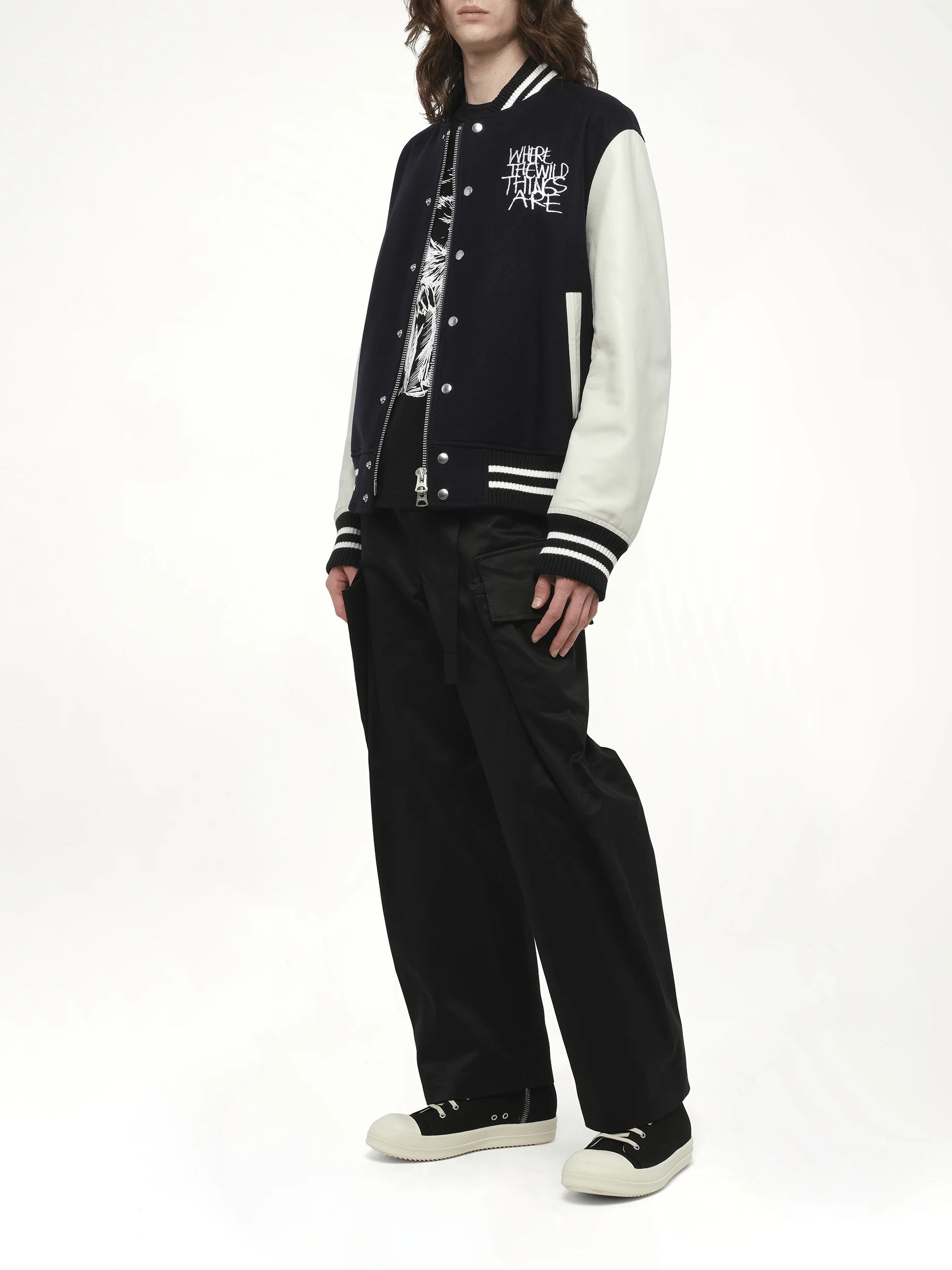 WHERE THE WILD THINGS ARE Blouson in Navy/Off White - Image 4