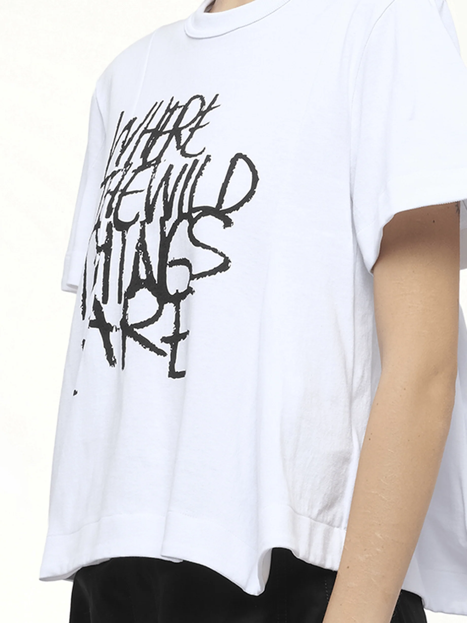 WHERE THE WILD THINGS ARE Cotton Jersey T-Shirt in White - Image 3