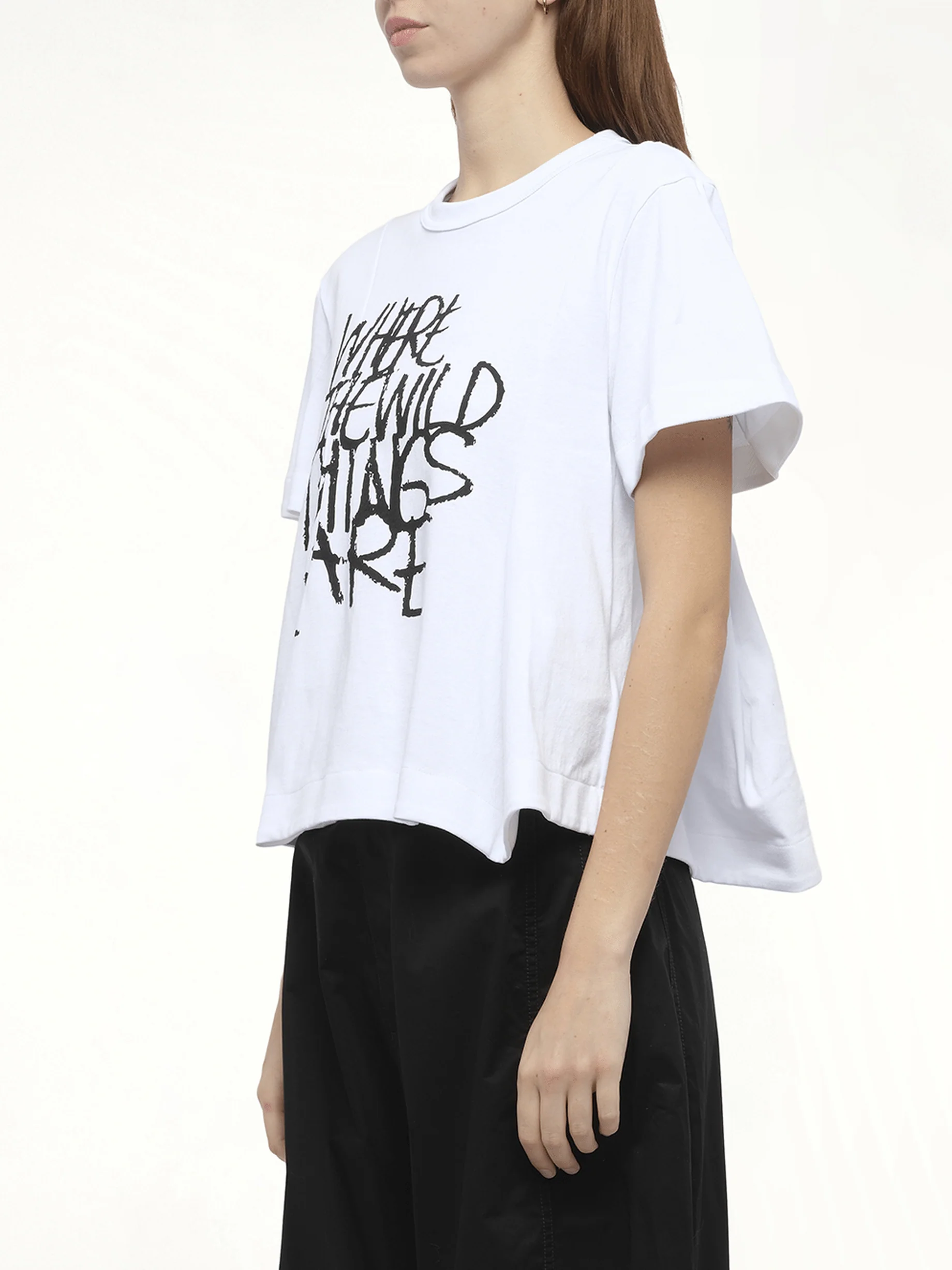 WHERE THE WILD THINGS ARE Cotton Jersey T-Shirt in White - Image 5