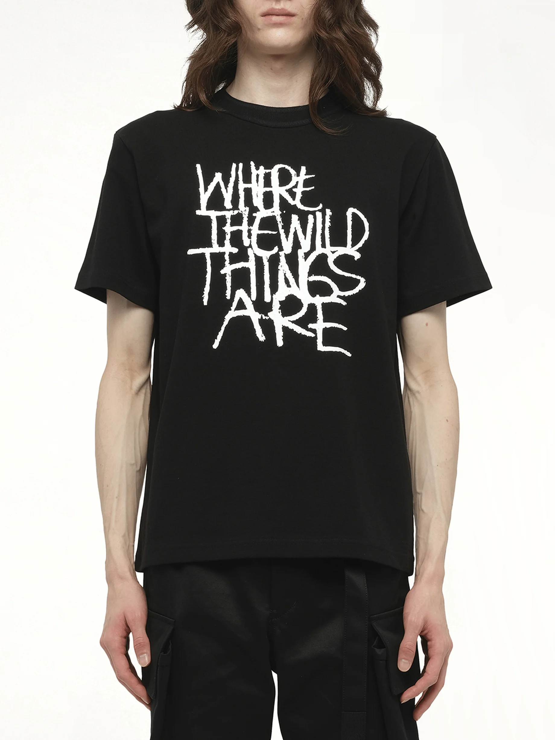 WHERE THE WILD THINGS ARE Logo T-Shirt in Black