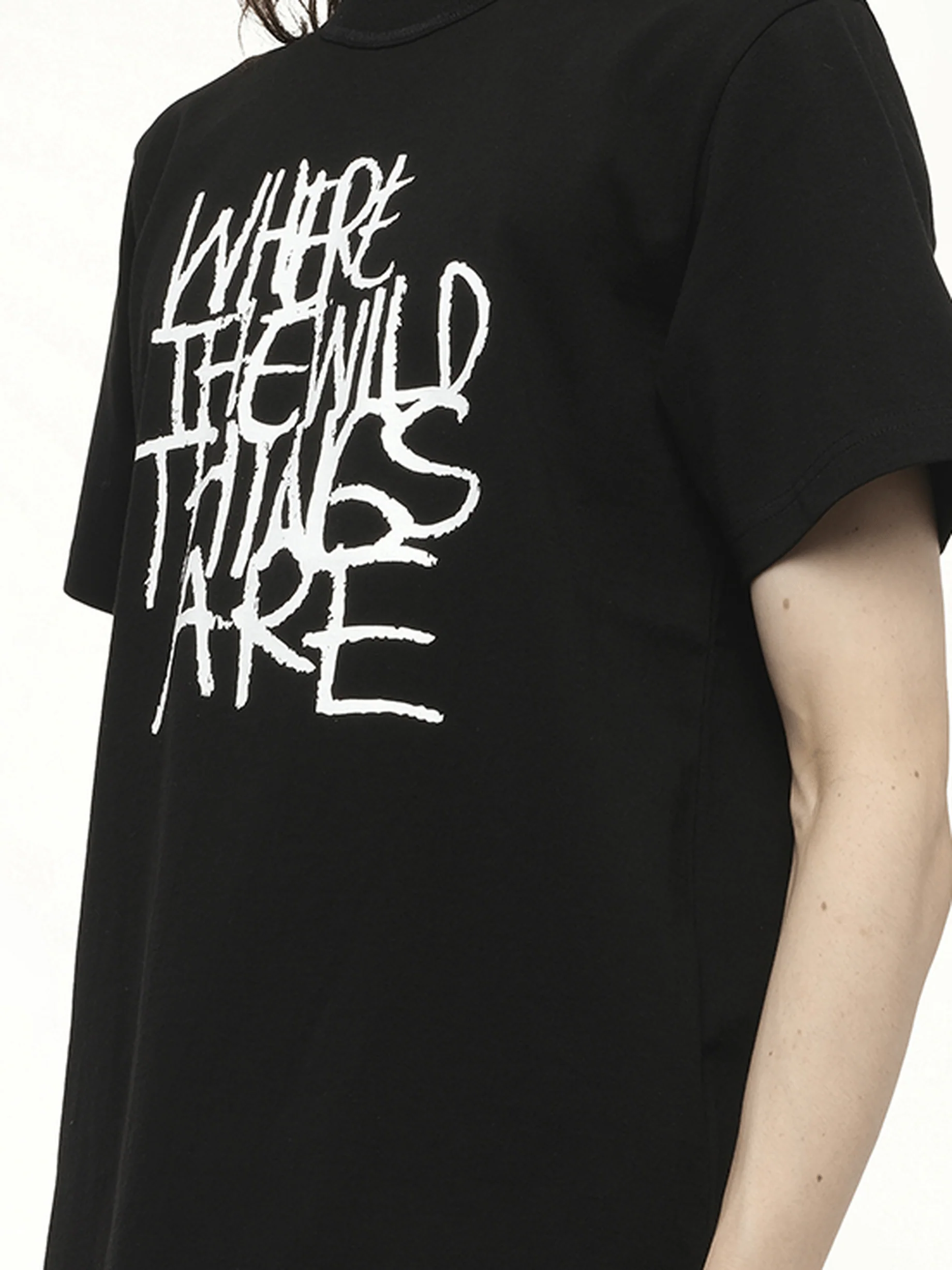 WHERE THE WILD THINGS ARE Logo T-Shirt in Black - Image 3