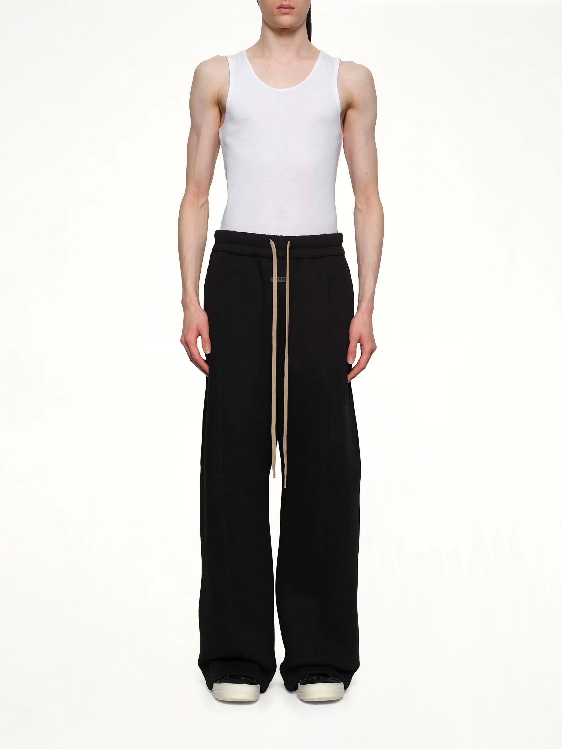 Wide Leg Sweatpant in Black - Image 7