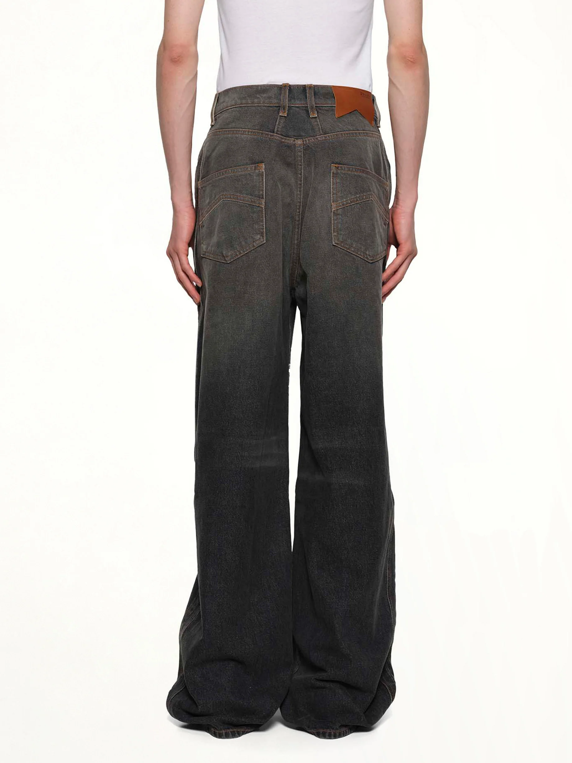 Wide Leg Traxedo Denim in Agoura Black - Image 5