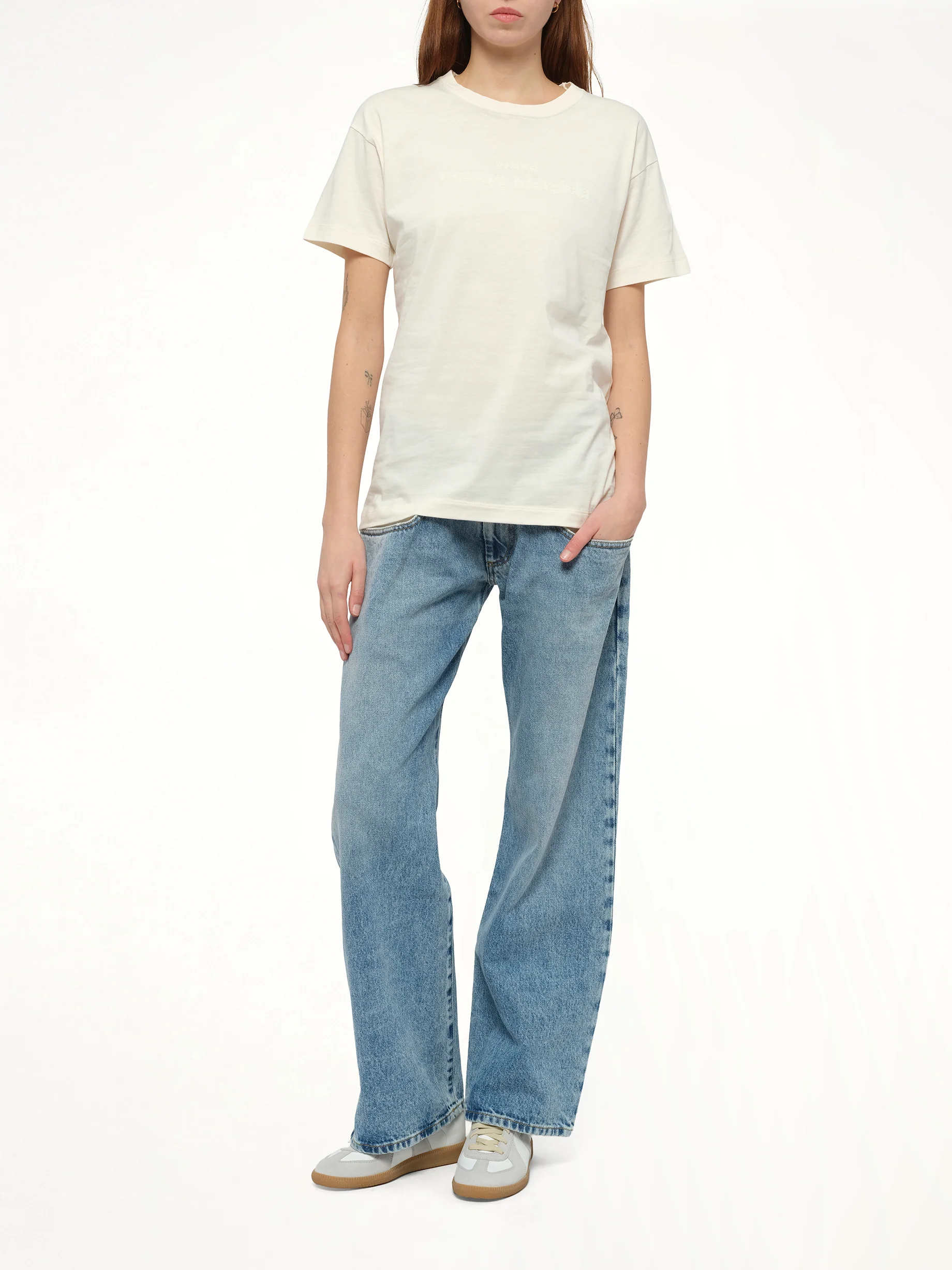Straight Jeans with Contrasted Pockets - Image 4