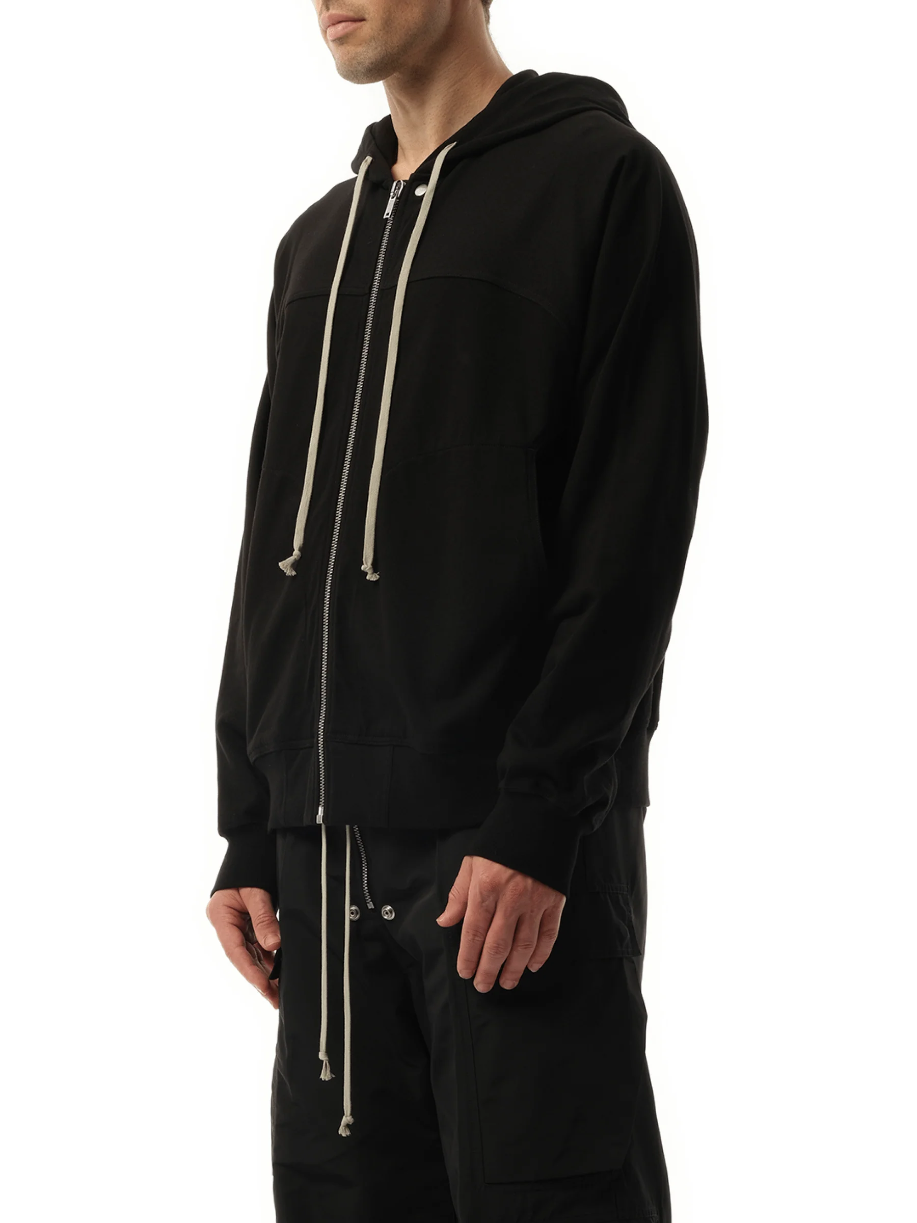 Windbreaker Hoodie in Black - Image 5