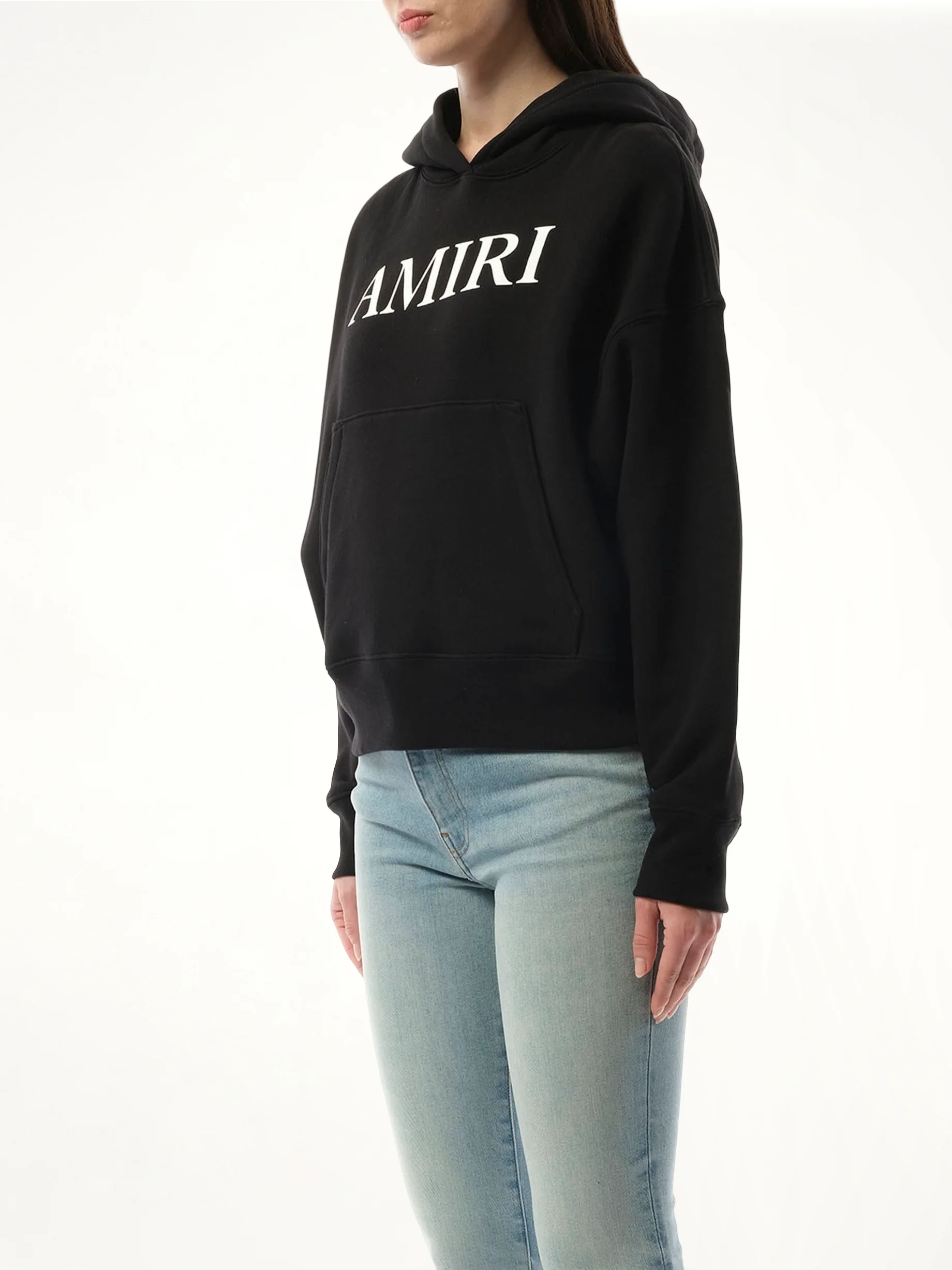 Amiri Core Logo Hoodie in Black/White - Image 5