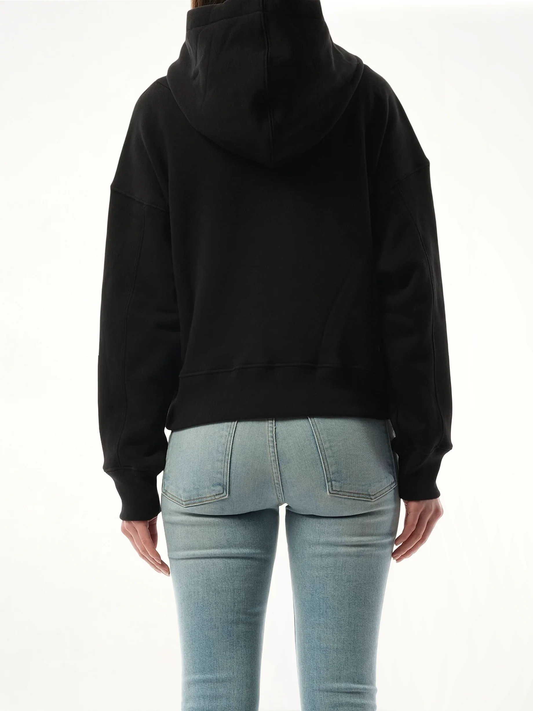 Amiri Core Logo Hoodie in Black/White - Image 6