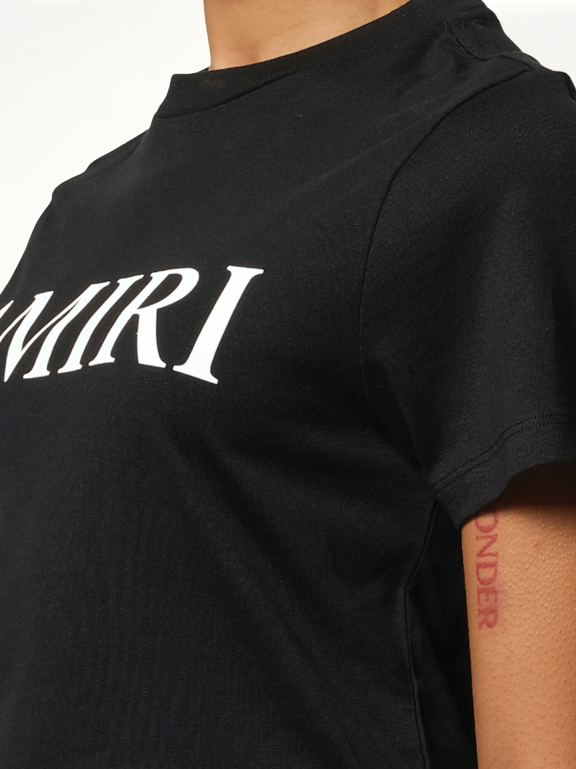 Amiri Core Logo T-Shirt in Black - Image 3