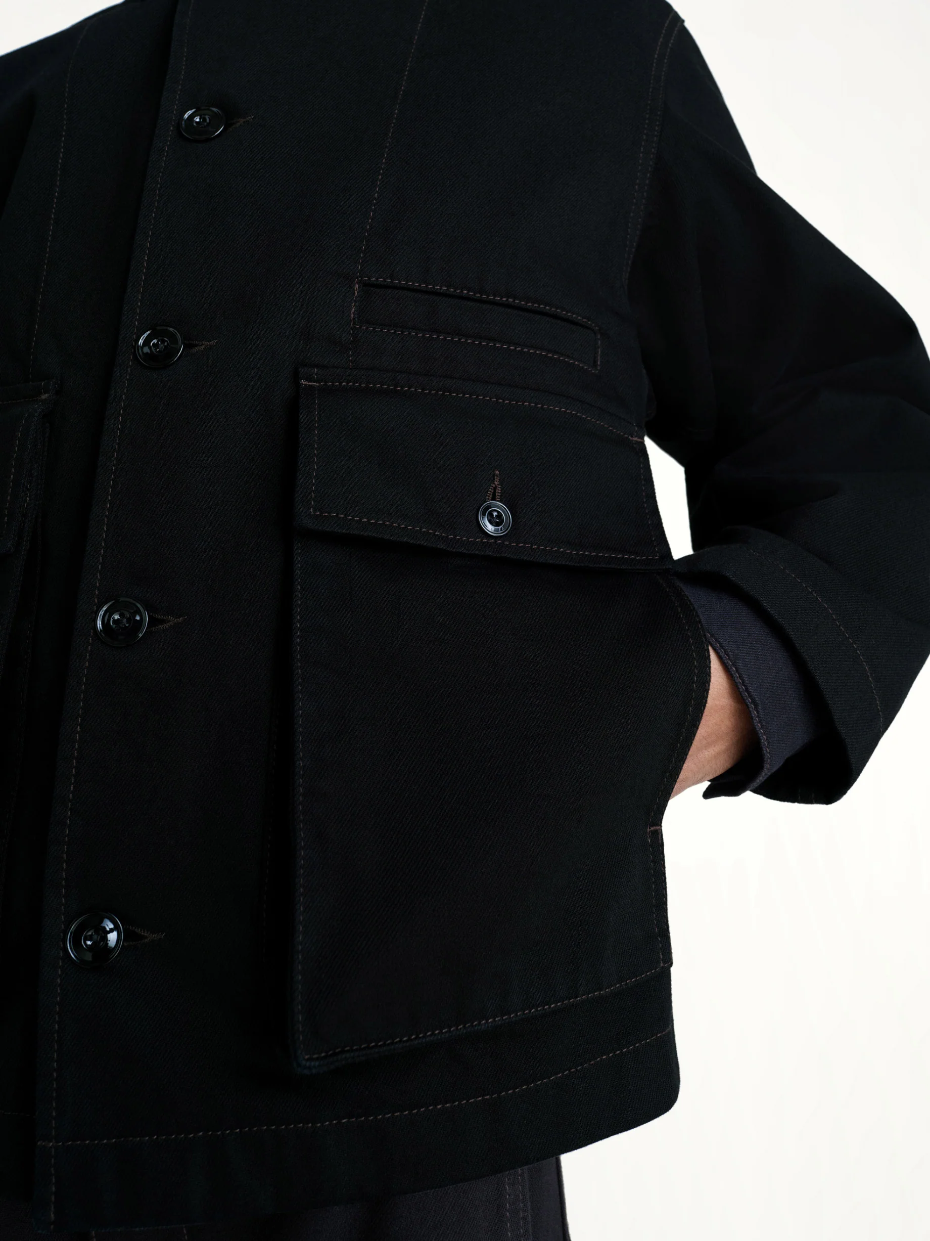Boxy Jacket In Black - Image 6