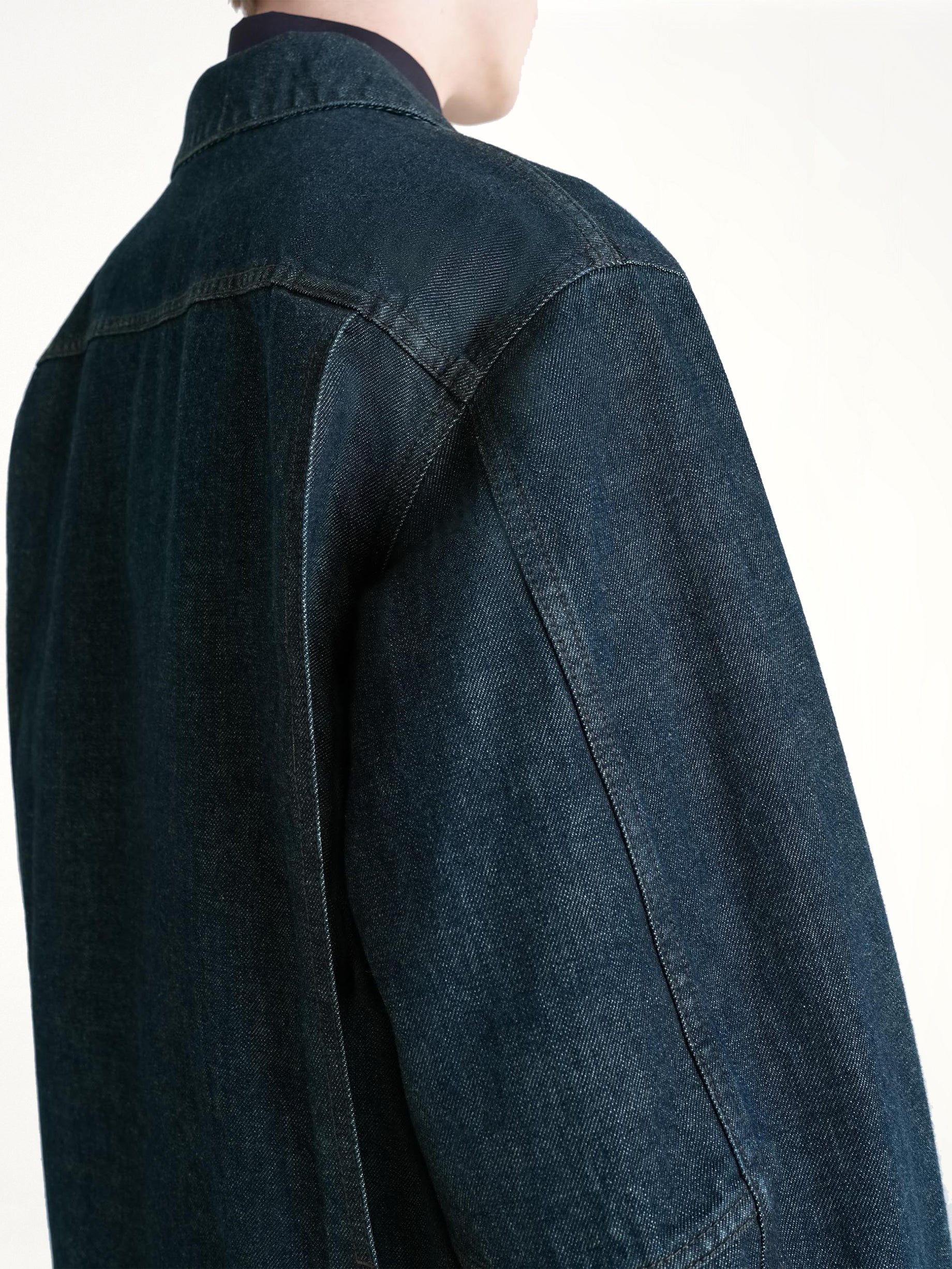 Boxy Jacket In Denim Indigo - Image 6