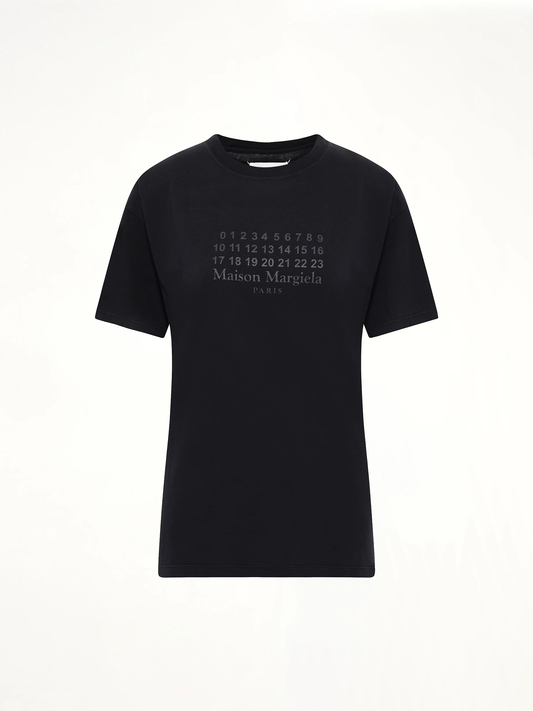Maison Margiela Logo T-Shirt in Washed Black - Image 2