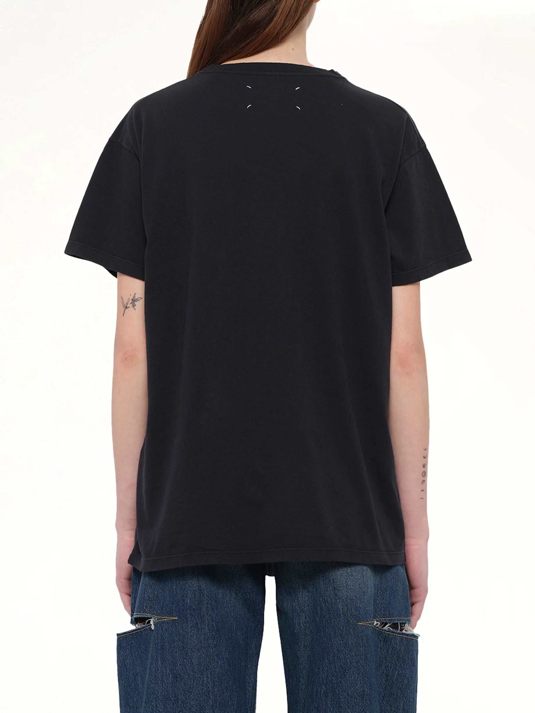 Maison Margiela Logo T-Shirt in Washed Black - Image 5