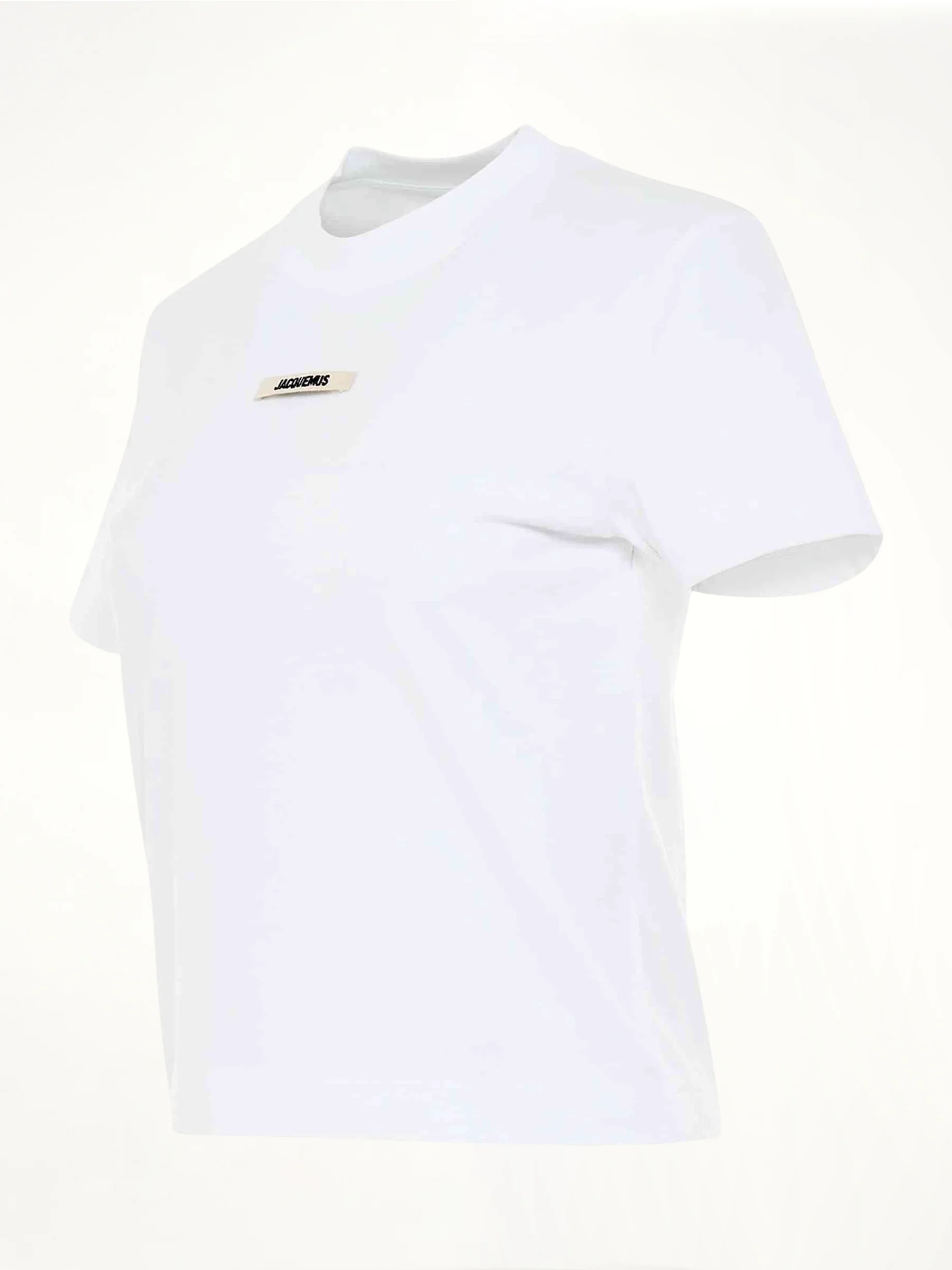 Gros Grain Logo T-Shirt in White - Image 2