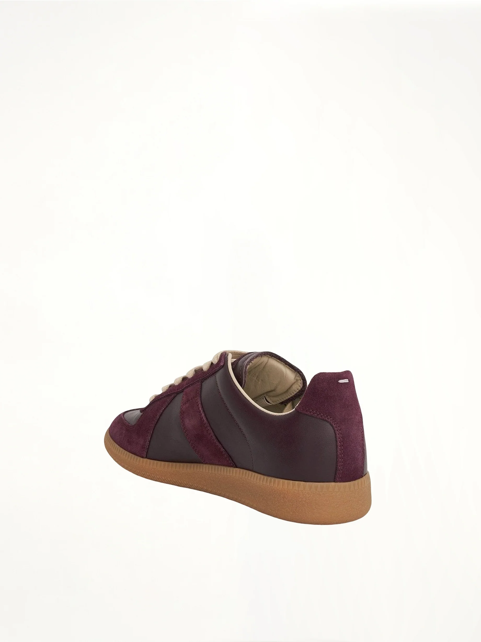 Replica Leather Sneaker in Merlot - Image 3