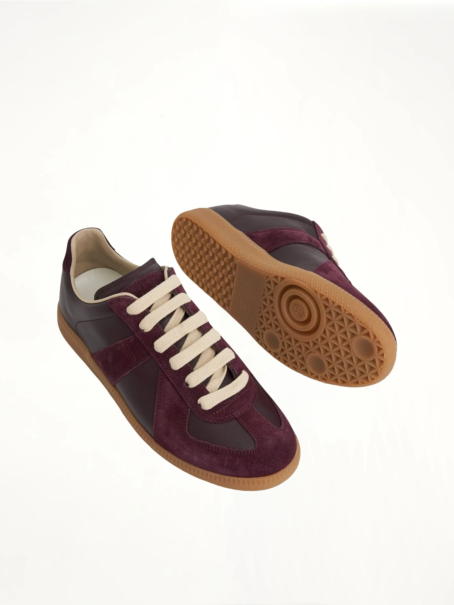 Replica Leather Sneaker in Merlot - Image 4
