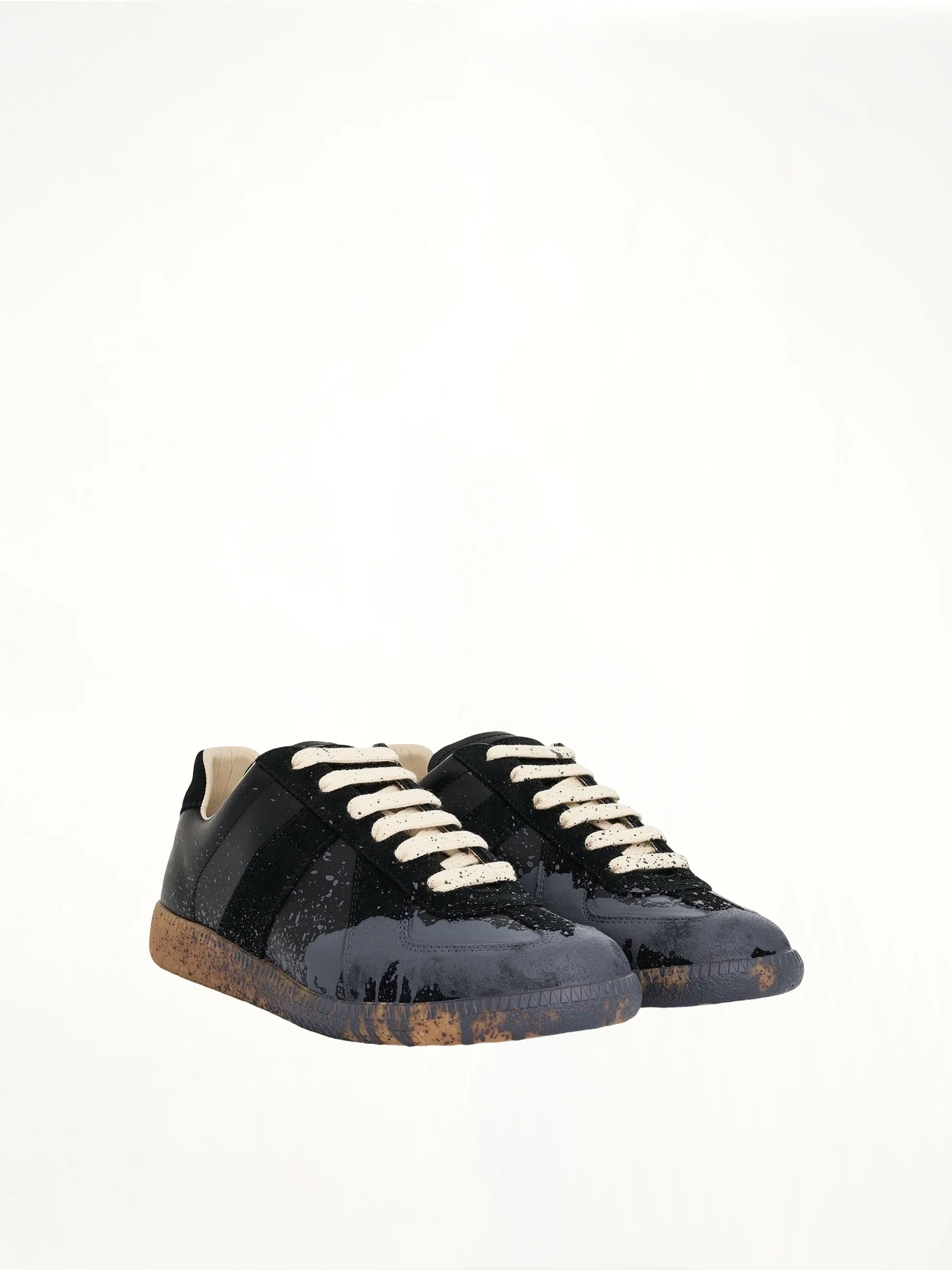 Replica Paint Splatter Sneaker in Black/Pewter - Image 2