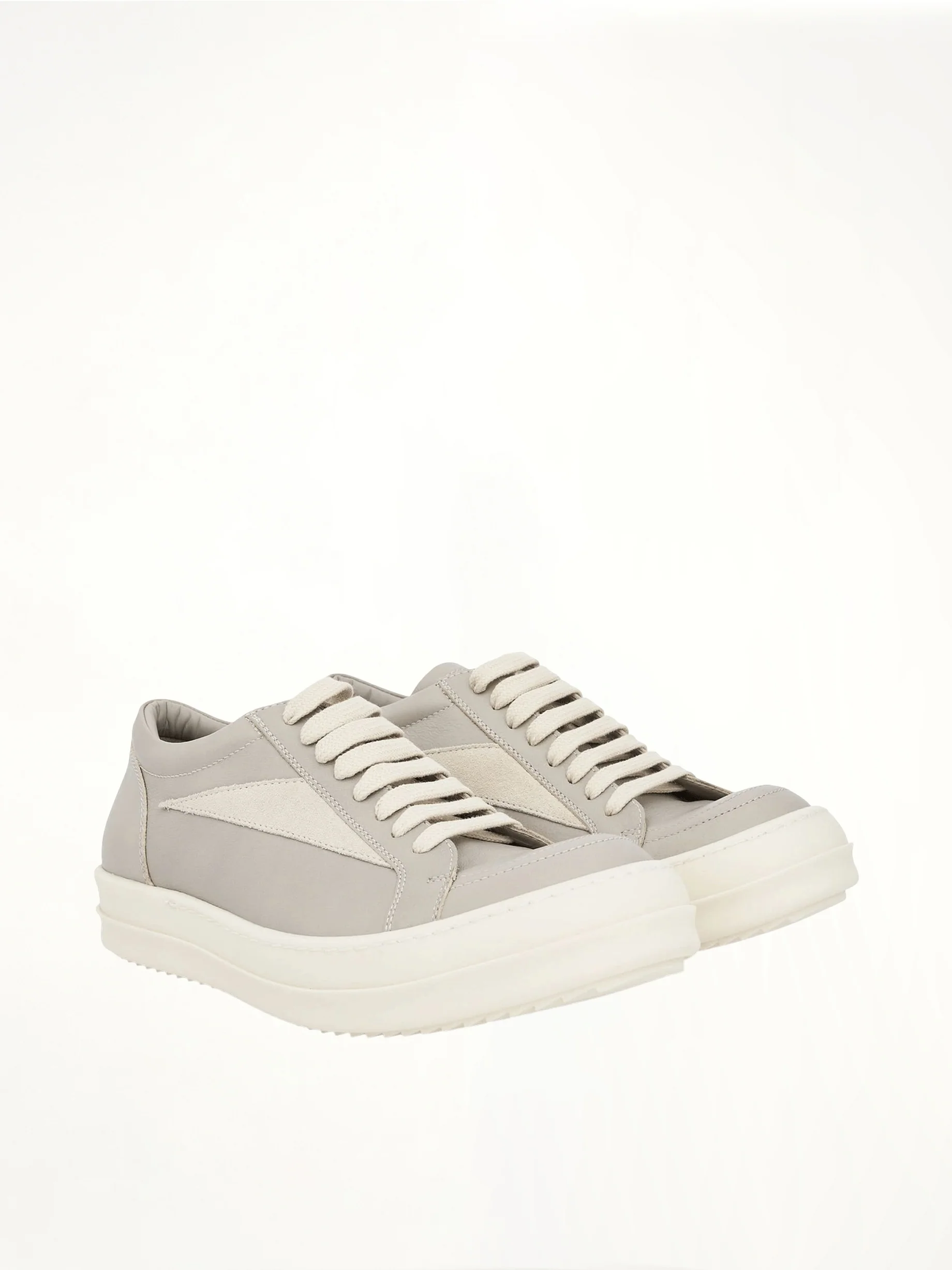 Women Vintage Leather Sneaker in Pearl/Milk - Image 2