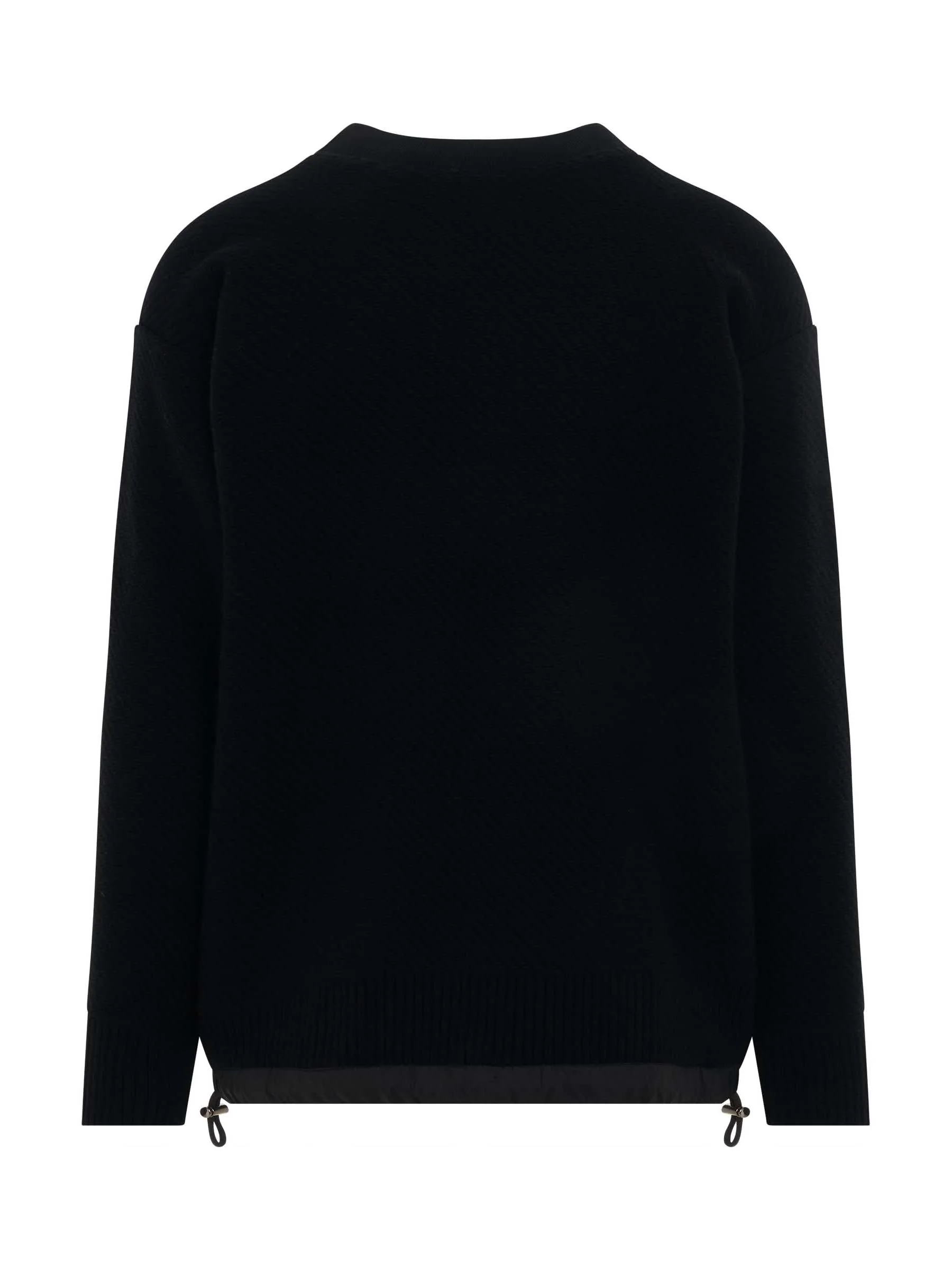 Wool Knit Pullover in Black - Image 4