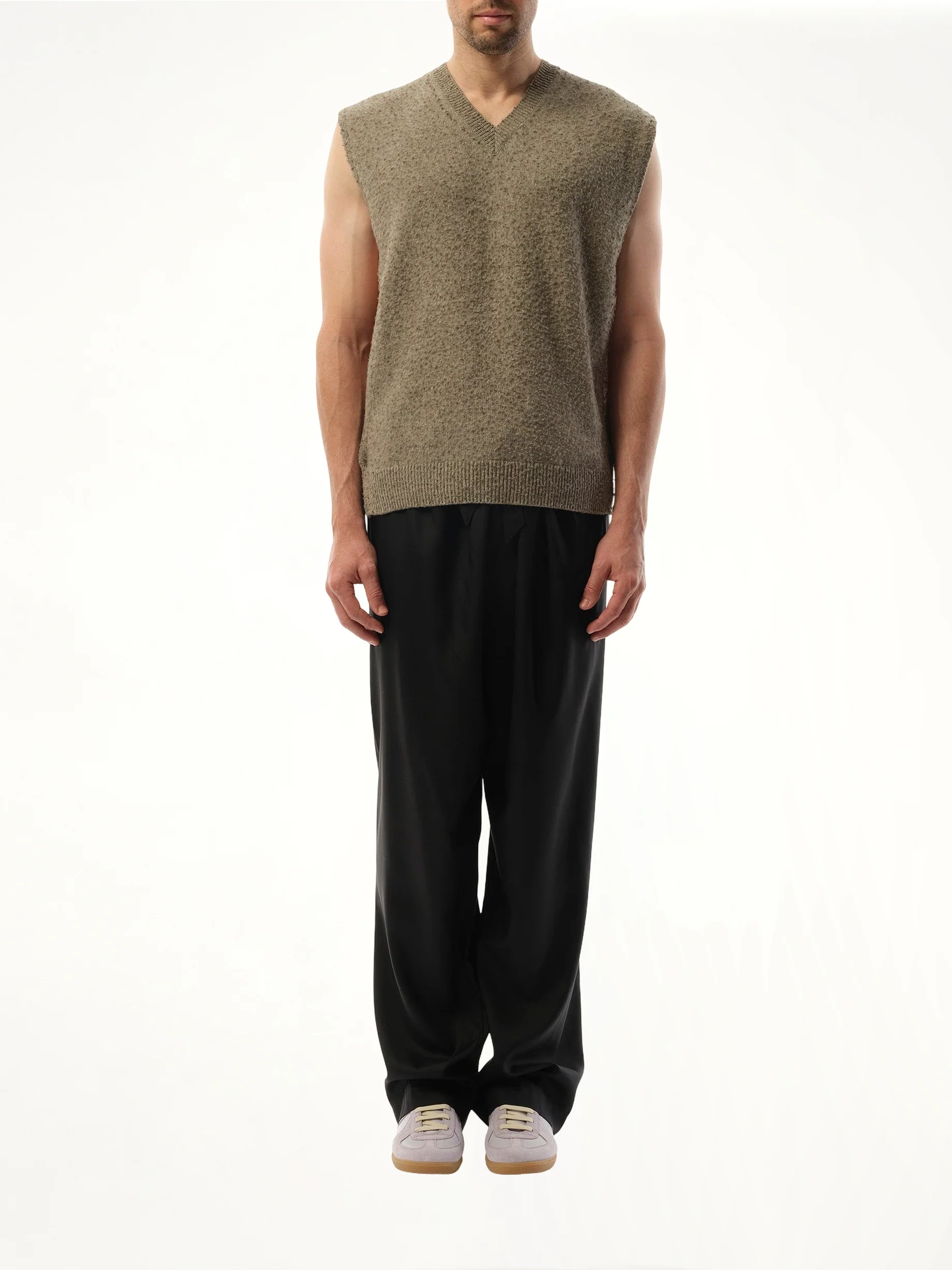 Wool Stole in Sage Green - Image 4