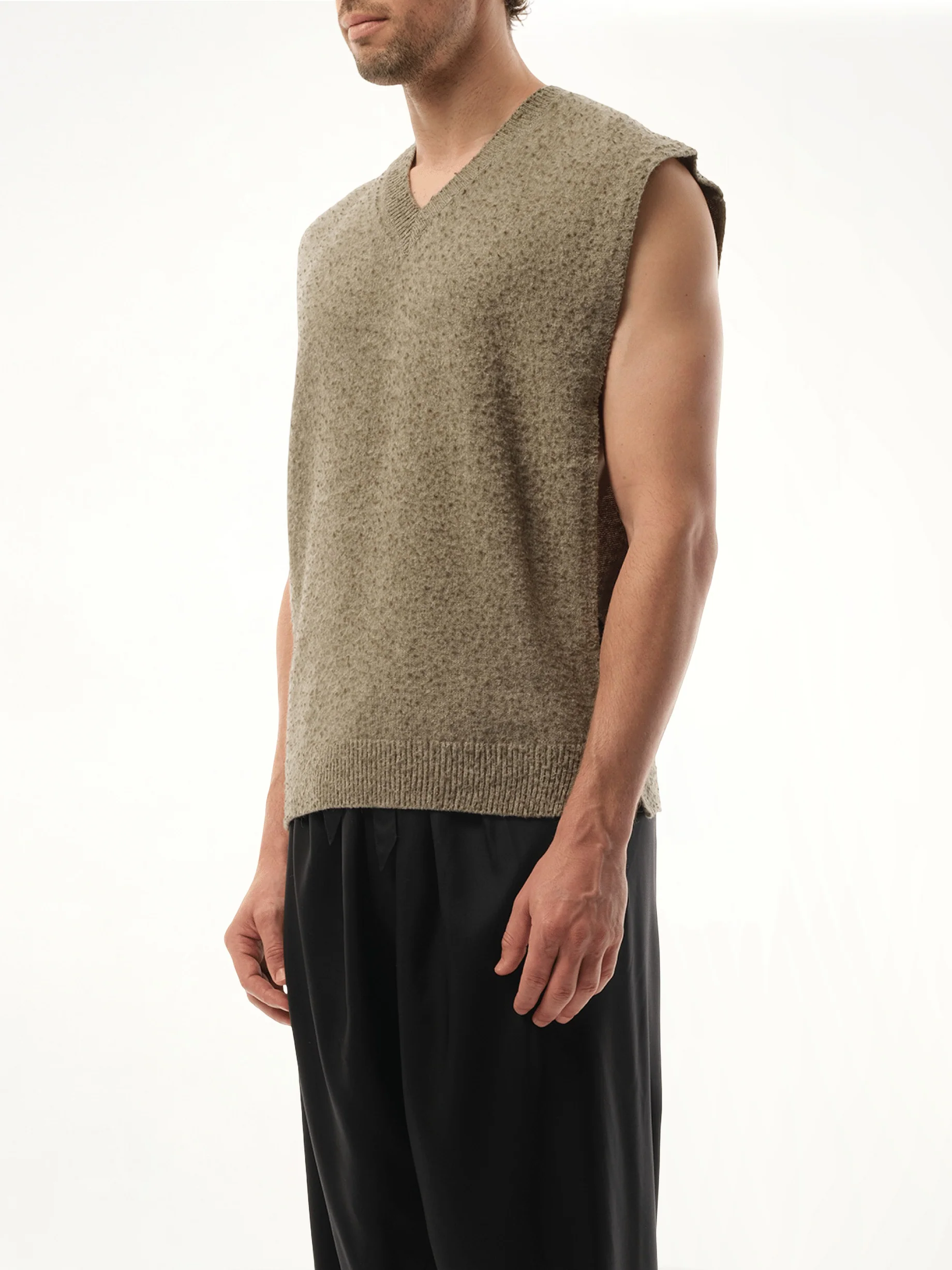 Wool Stole in Sage Green - Image 5