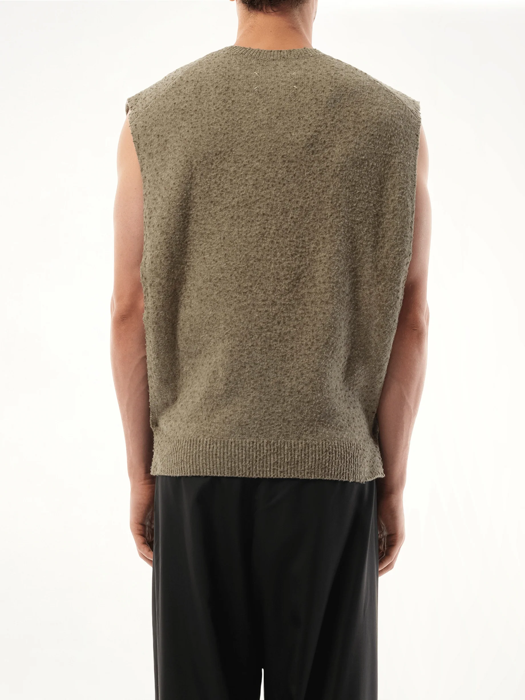 Wool Stole in Sage Green - Image 6