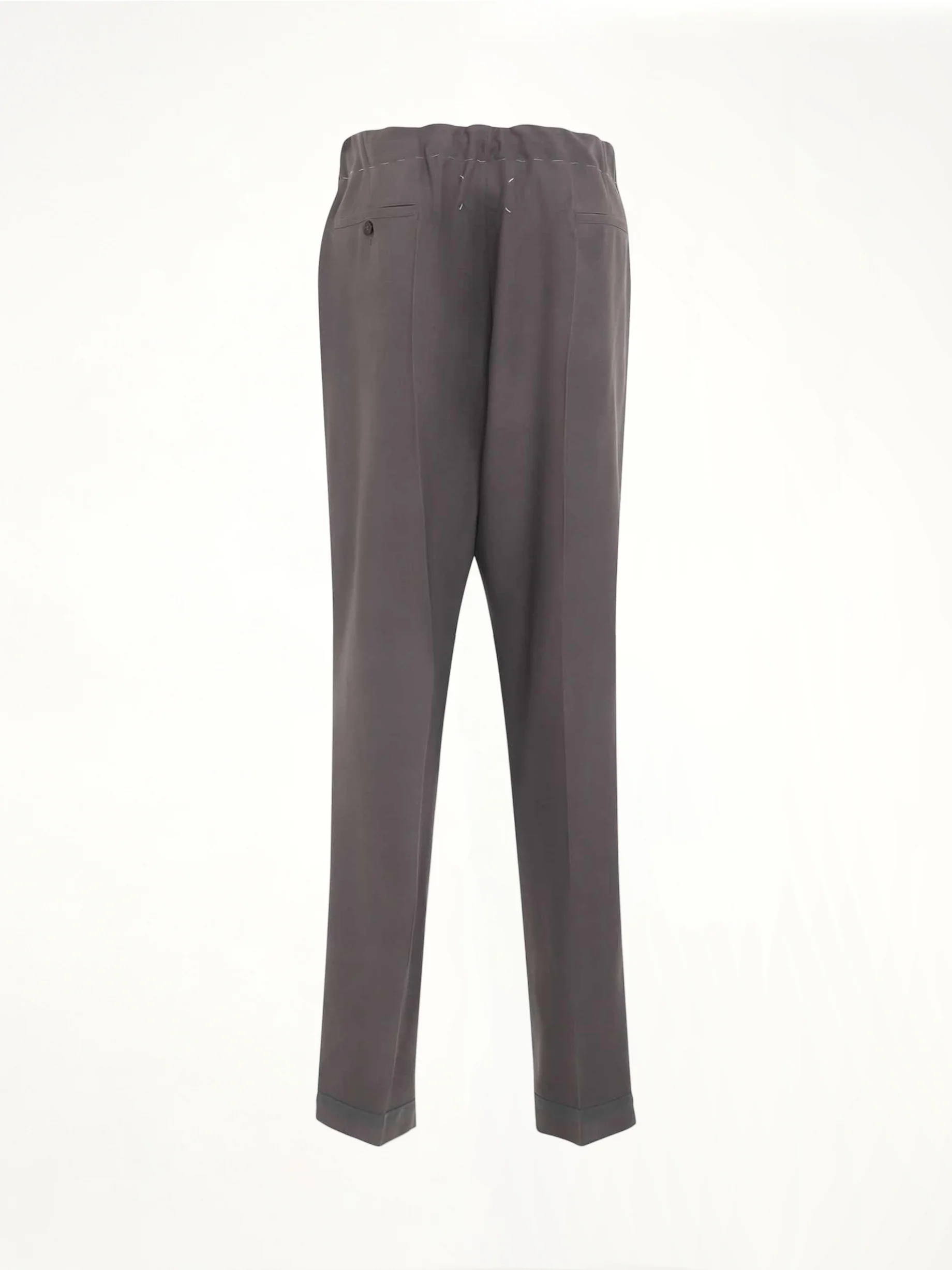 Wool Trousers in Grey - Image 4