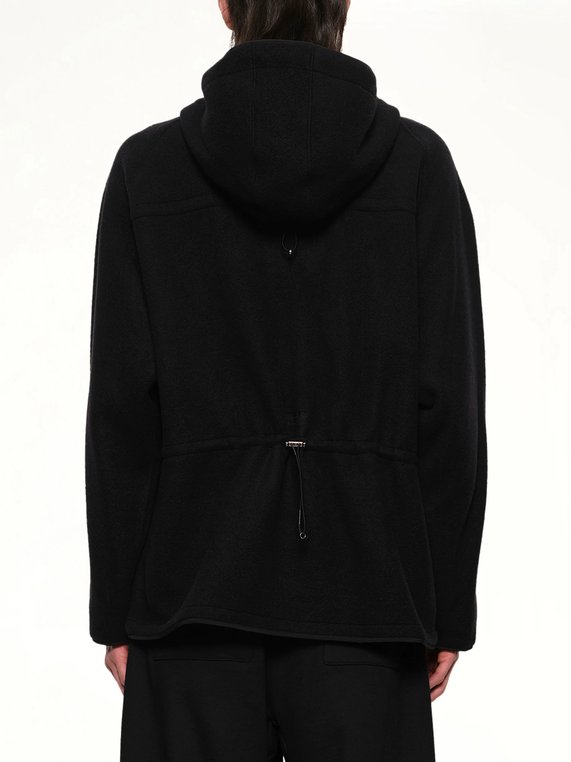 Fleece Hoodie in Black - Image 5