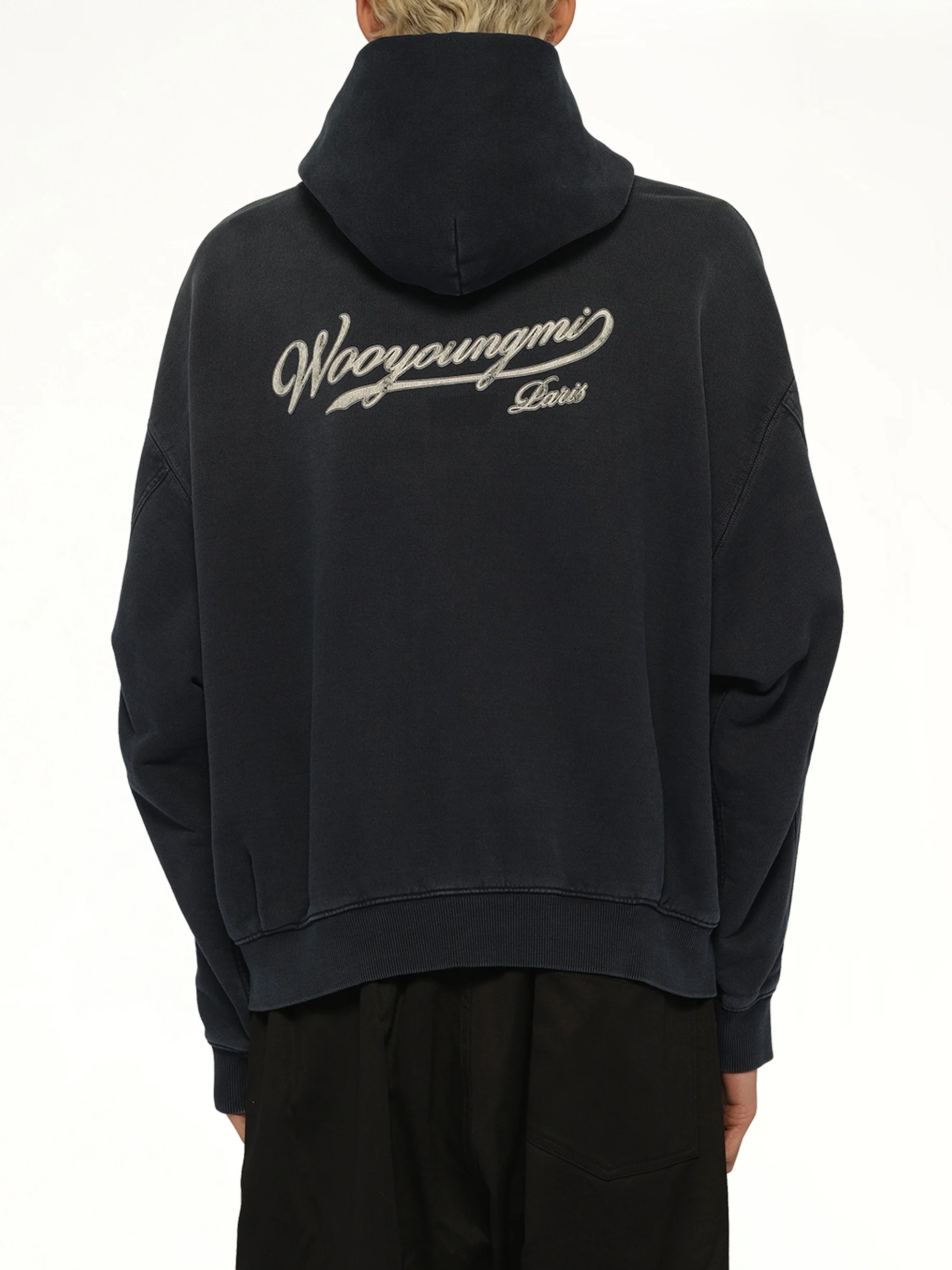 Wooyoungmi Paris Zip Hoodie in Navy - Image 5