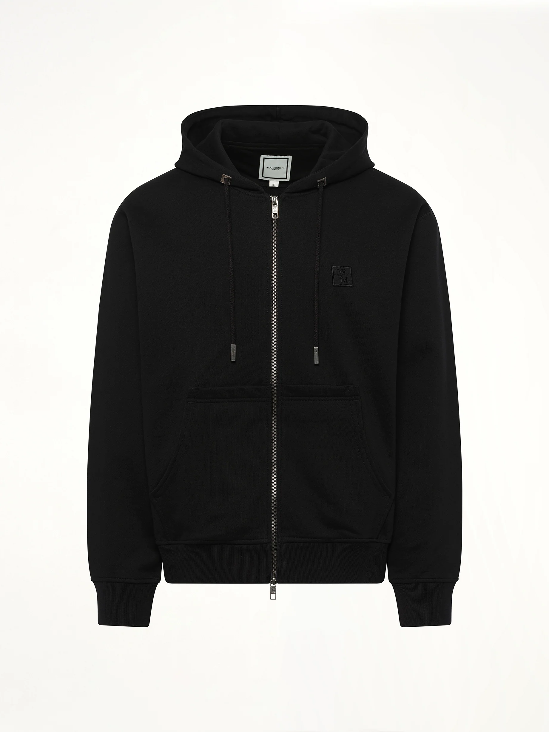 Zip Hoodie in Black - Image 2