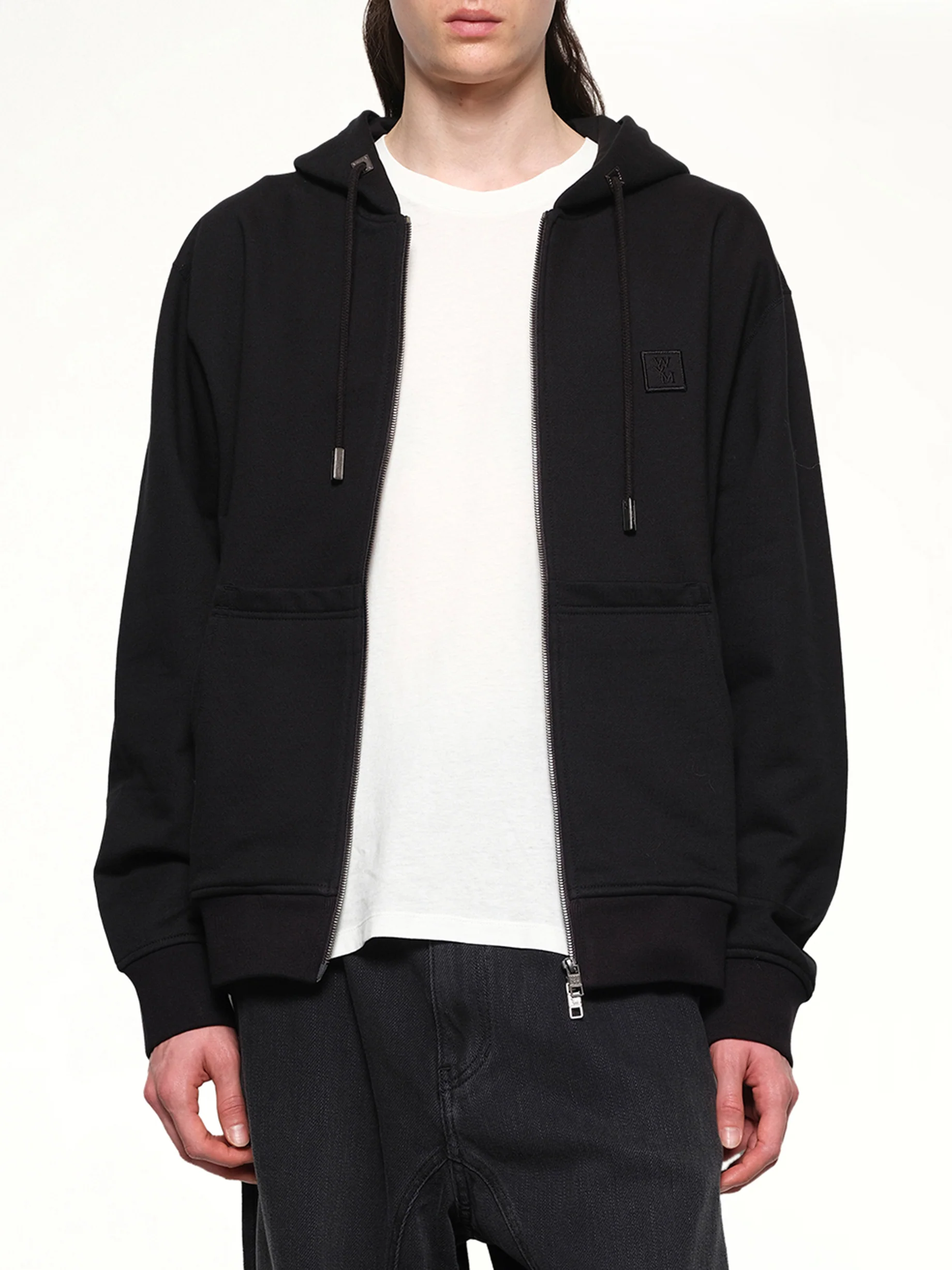 Zip Hoodie in Black - Image 6
