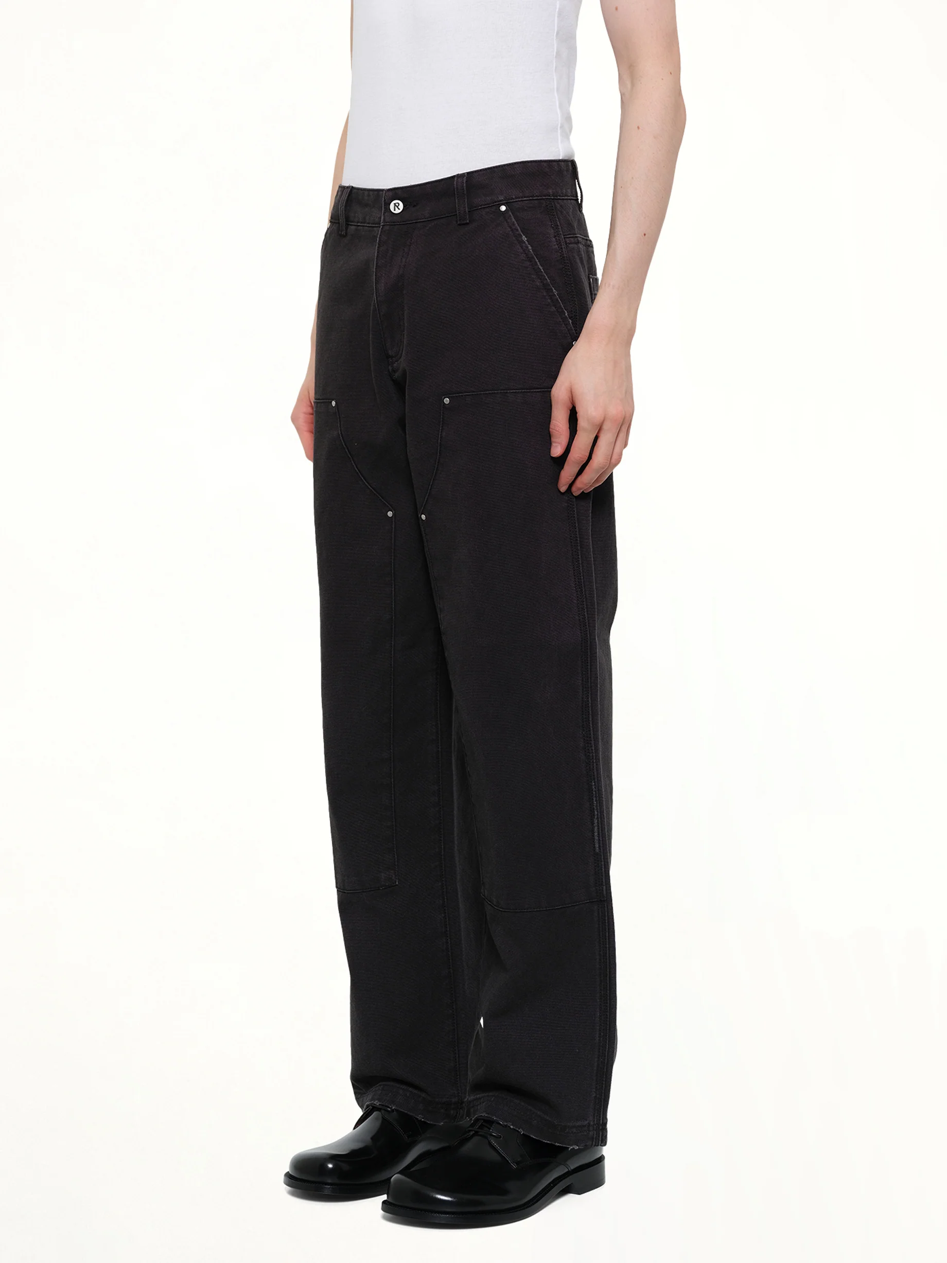 Worker Pant in Washed Black - Image 3