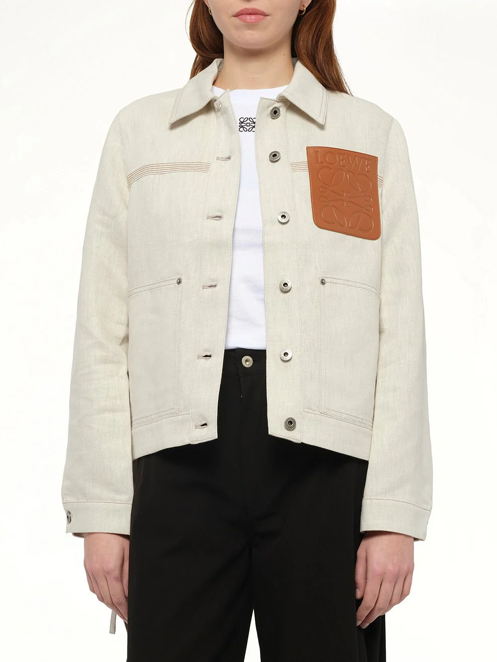 Workwear Jacket in Ecru - Image 3