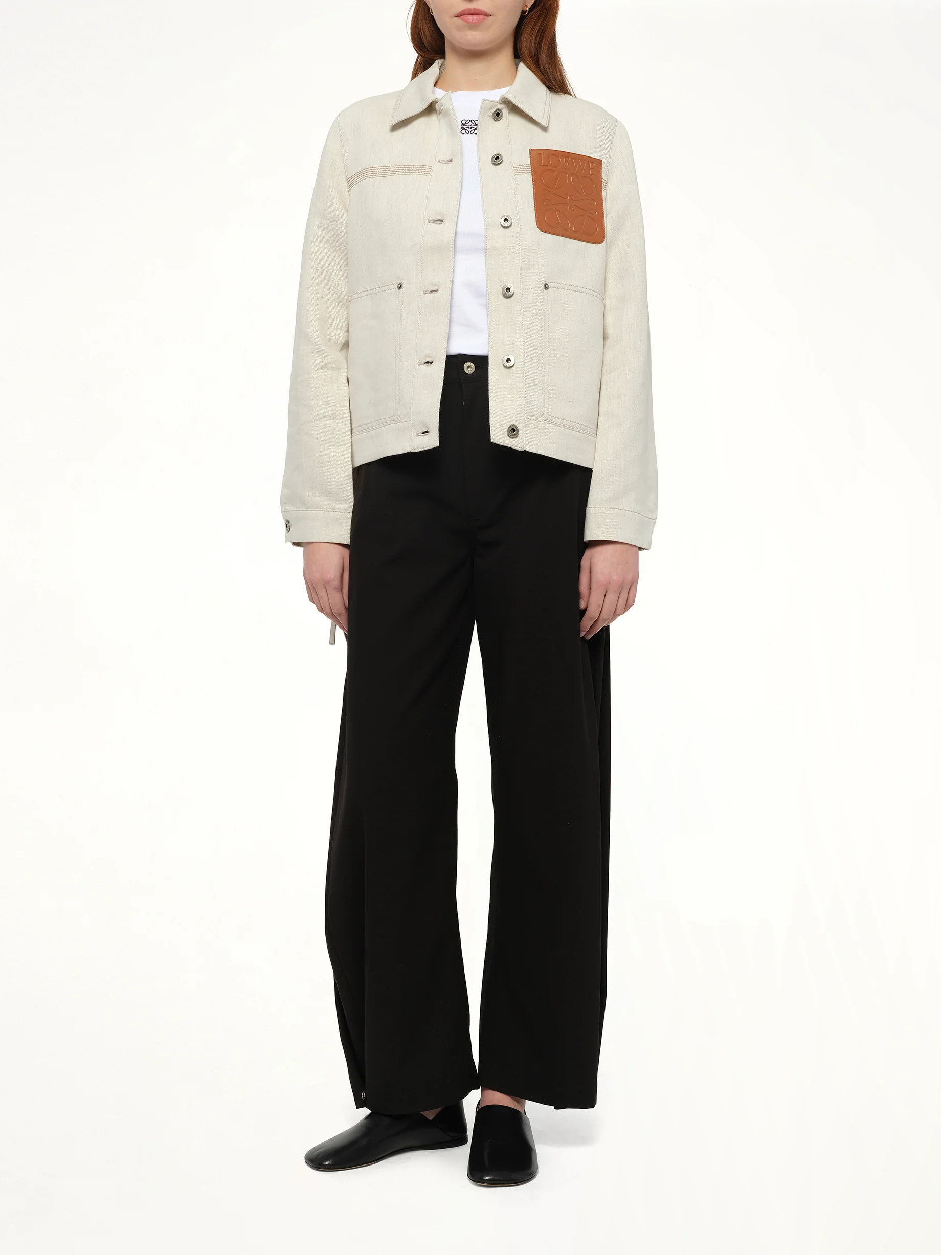 Workwear Jacket in Ecru - Image 4