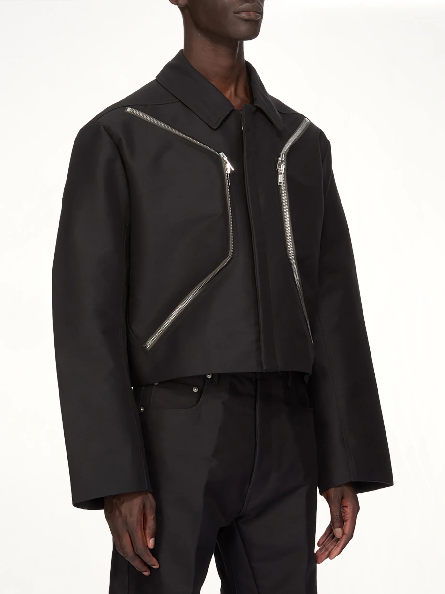 Woven Heizer Mac Jacket in Black - Image 3