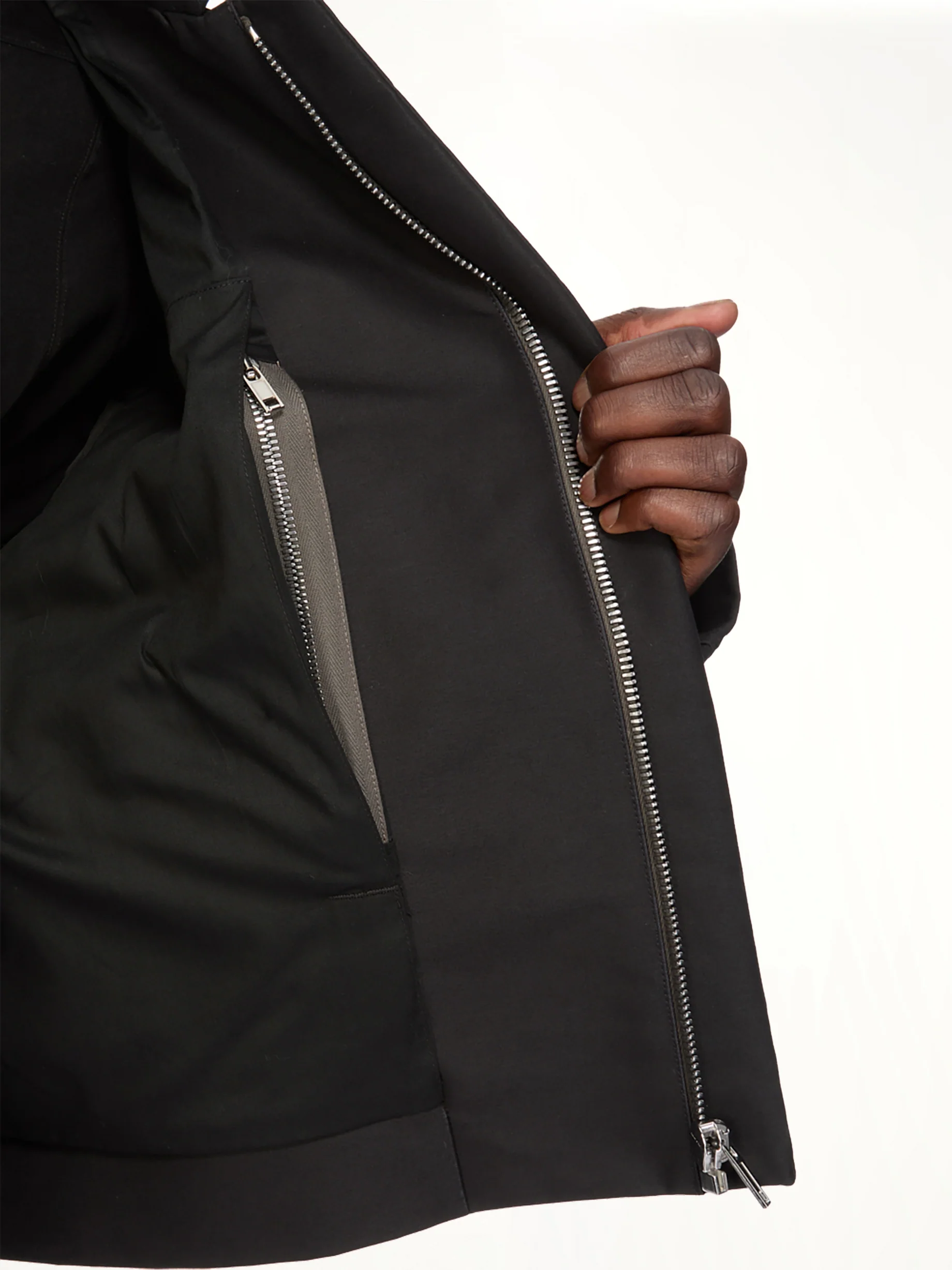 Woven Heizer Mac Jacket in Black - Image 4