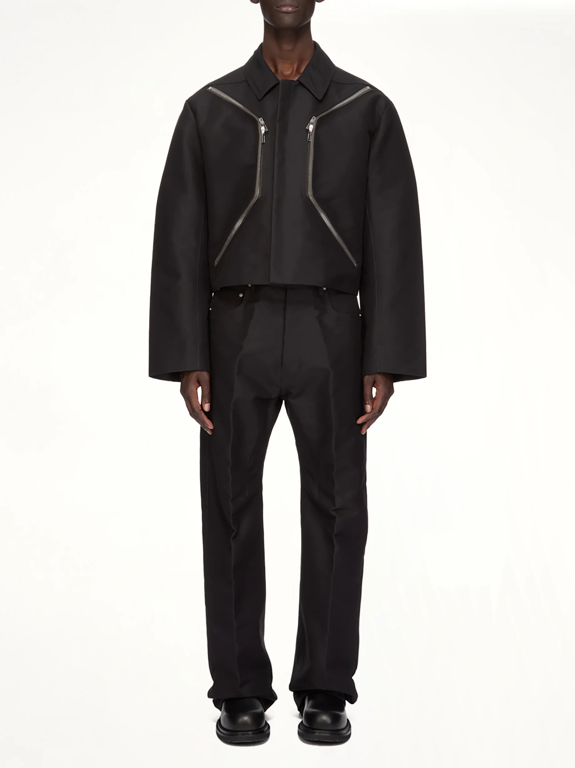 Woven Heizer Mac Jacket in Black - Image 5