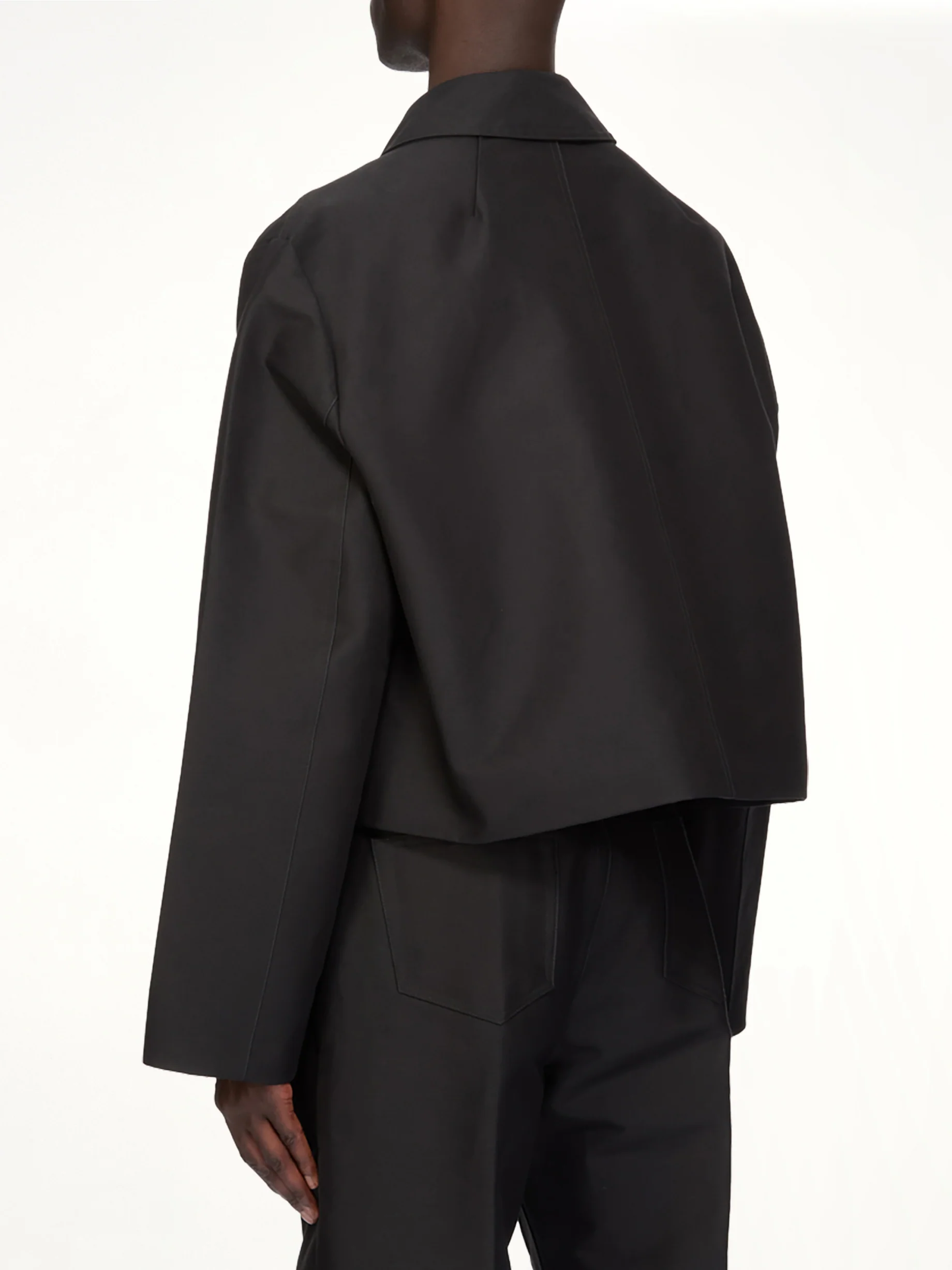 Woven Heizer Mac Jacket in Black - Image 6