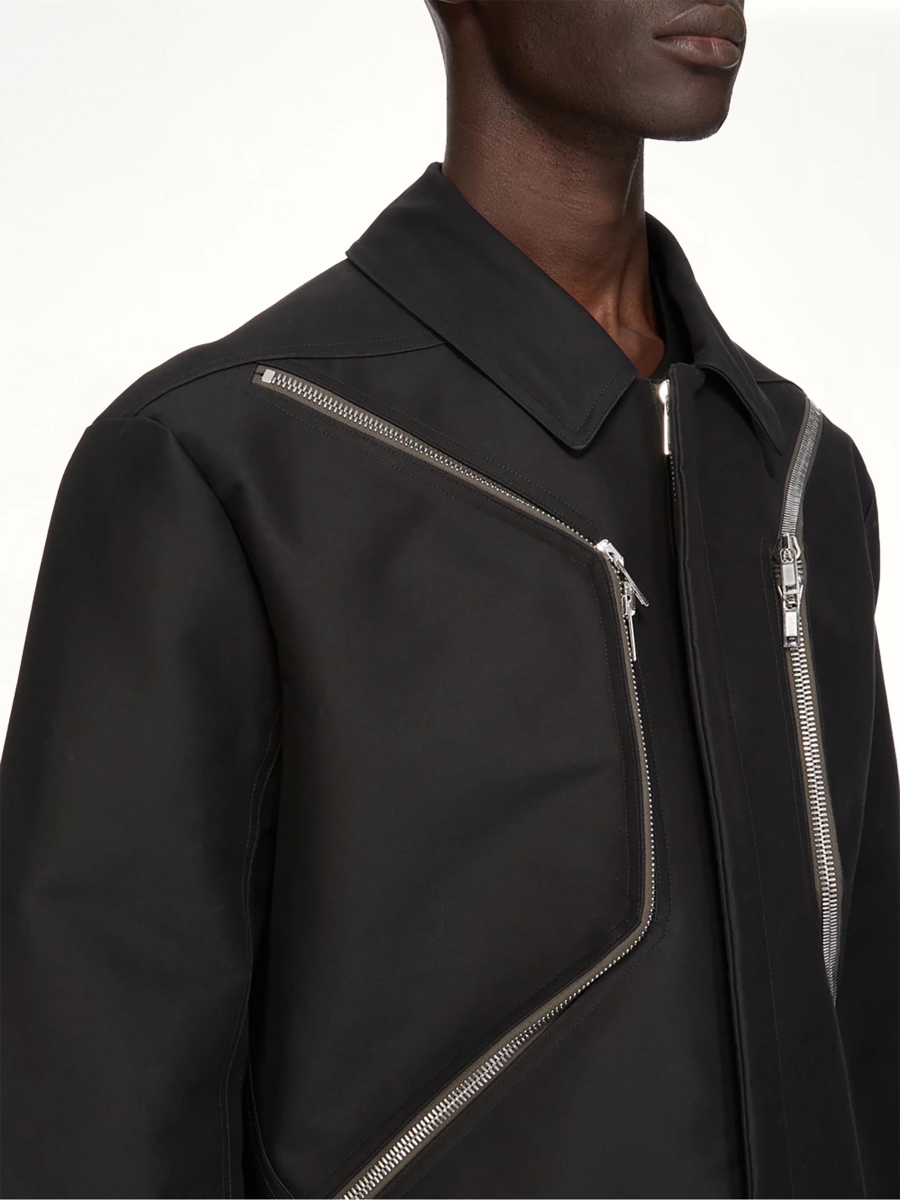 Woven Heizer Mac Jacket in Black - Image 8