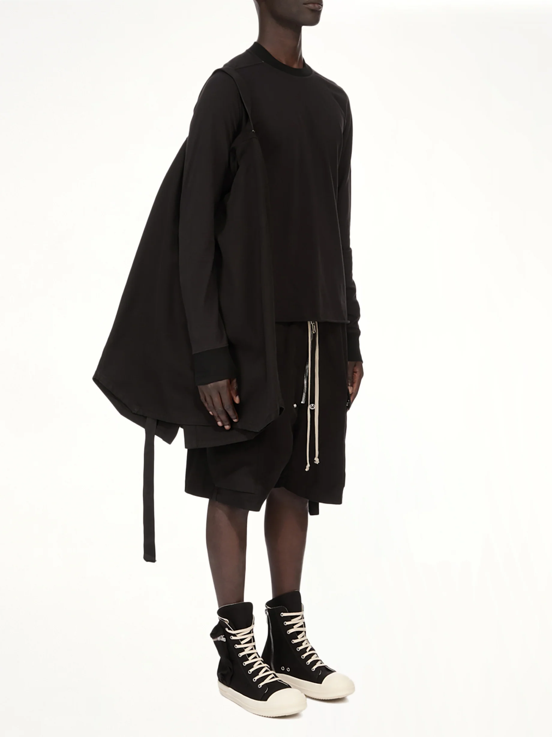 Woven Outershirt in Black - Image 8