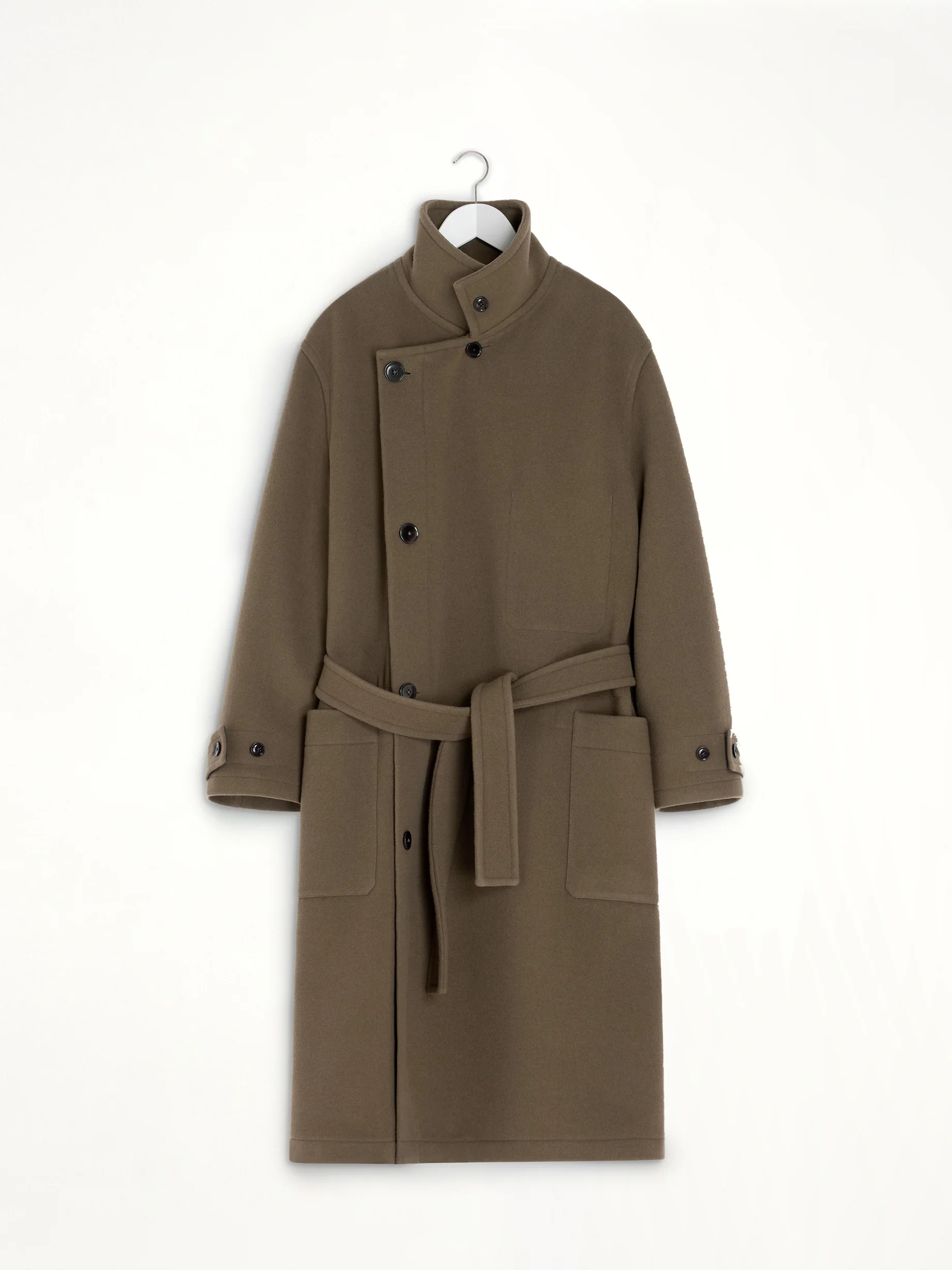 Wrap Coat in Dark Squirrel - Image 2