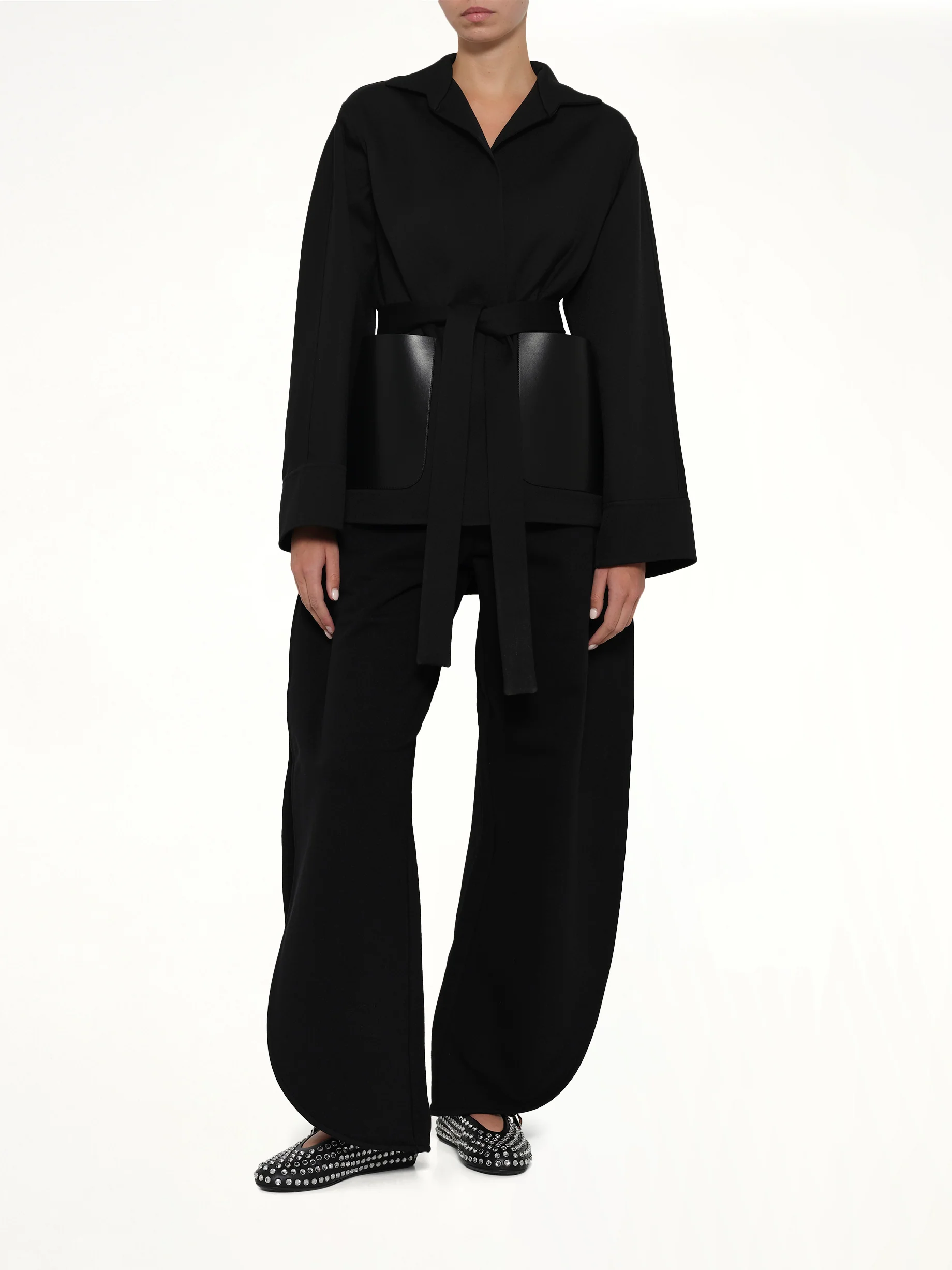 Wrap Jacket in Black - Image 4