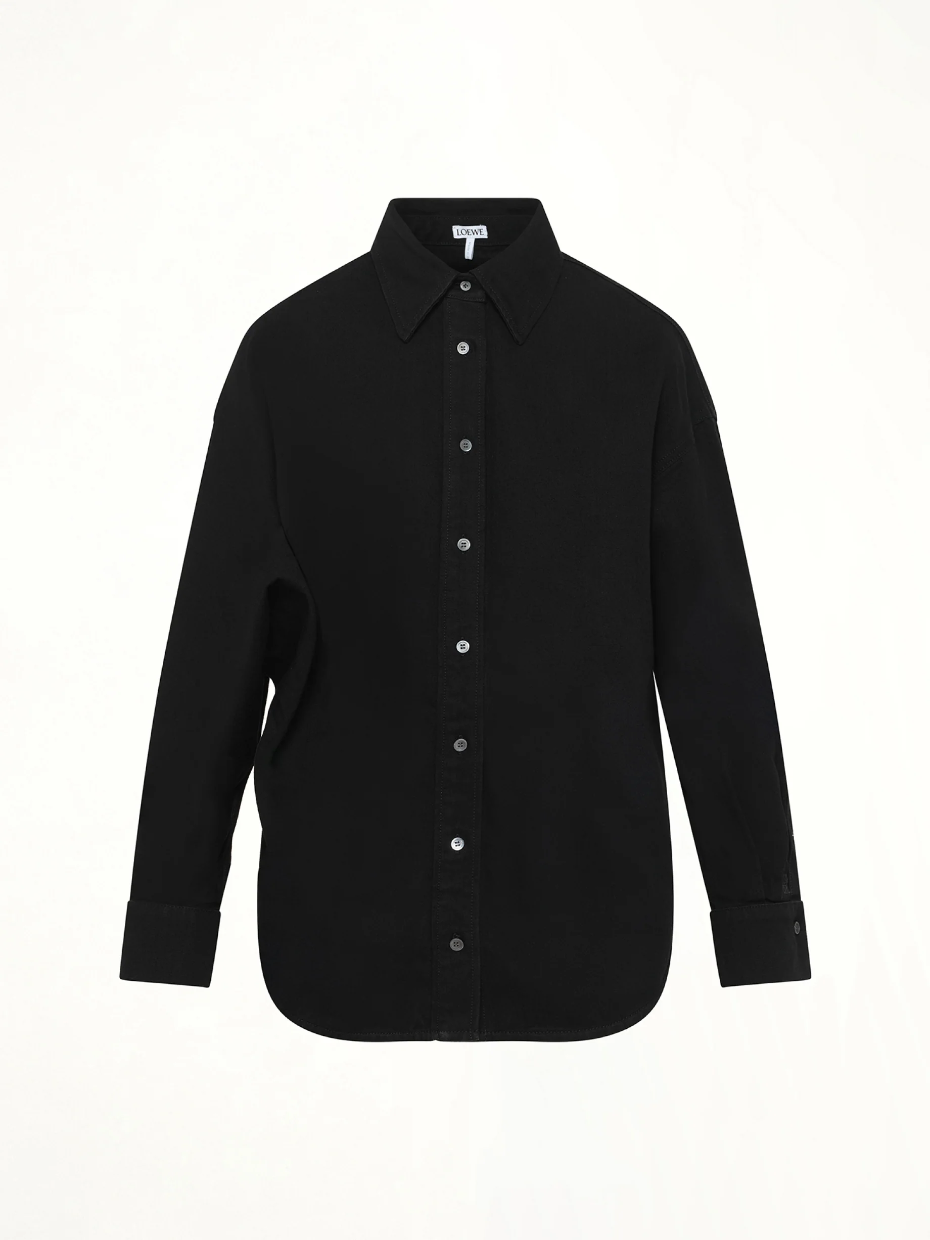 Wrap Shirt in Black - Image 2