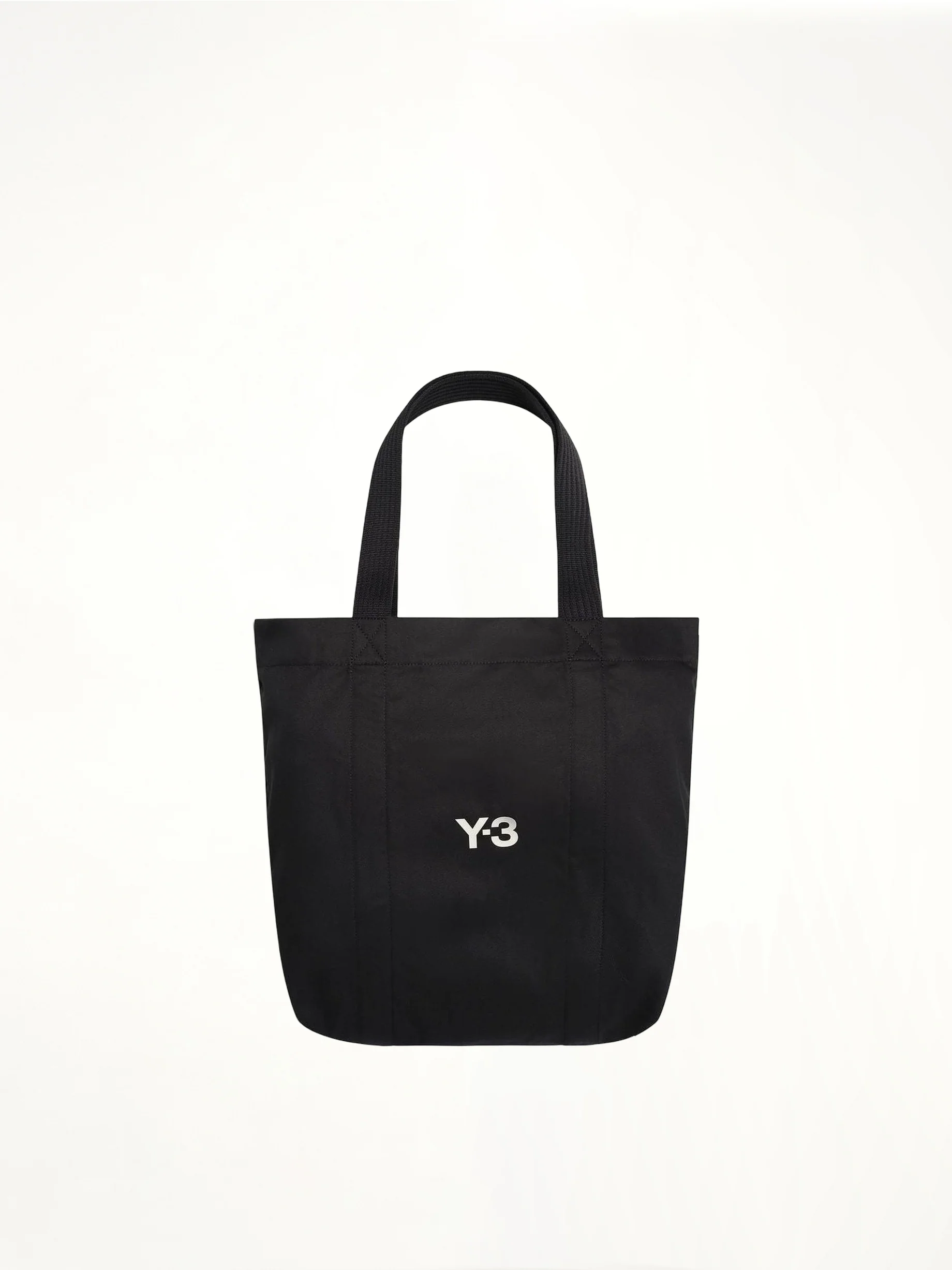 Y-3 Cotton Tote Bag in Black