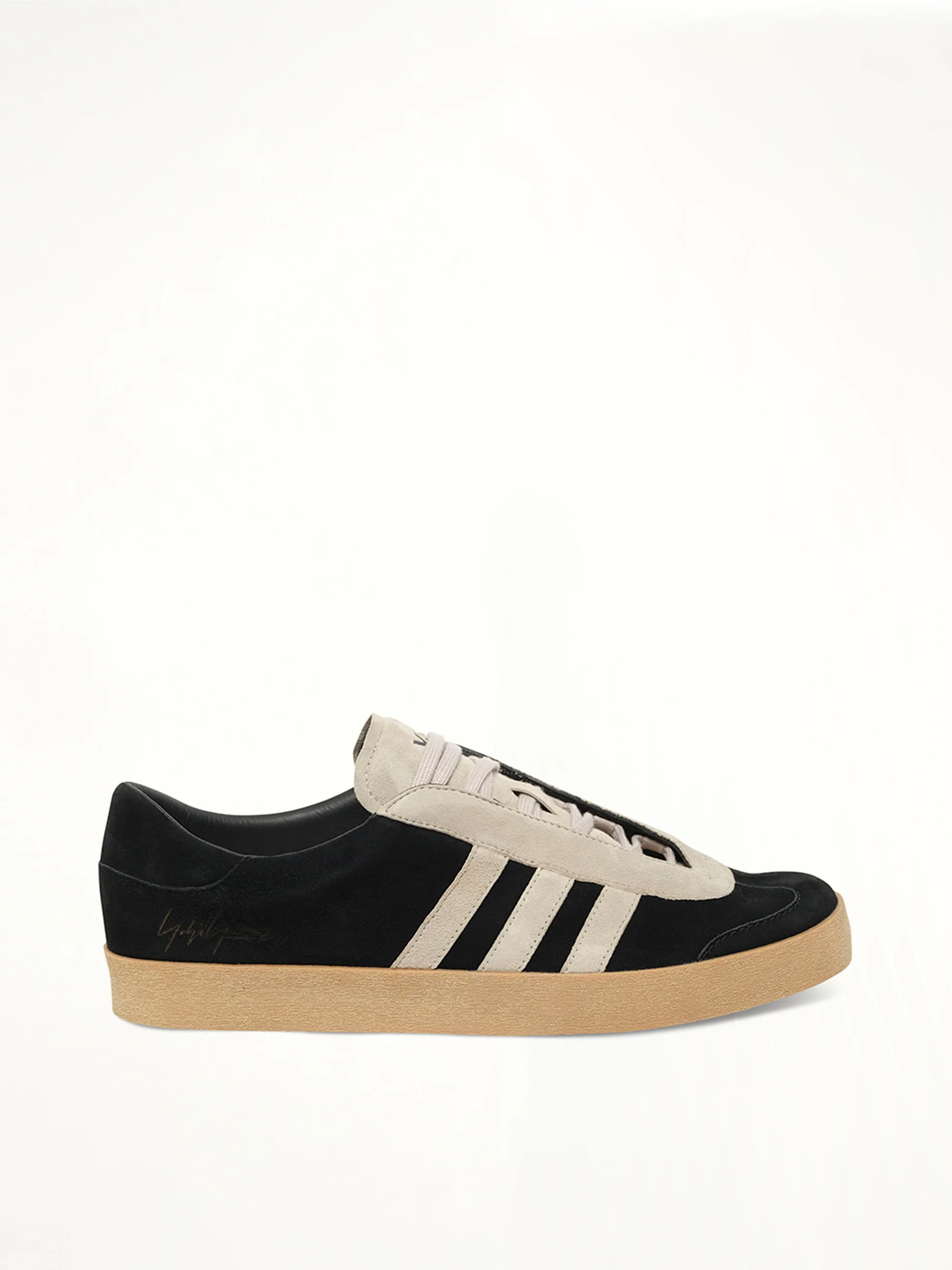 Y-3 Gazelle in Black/Off White