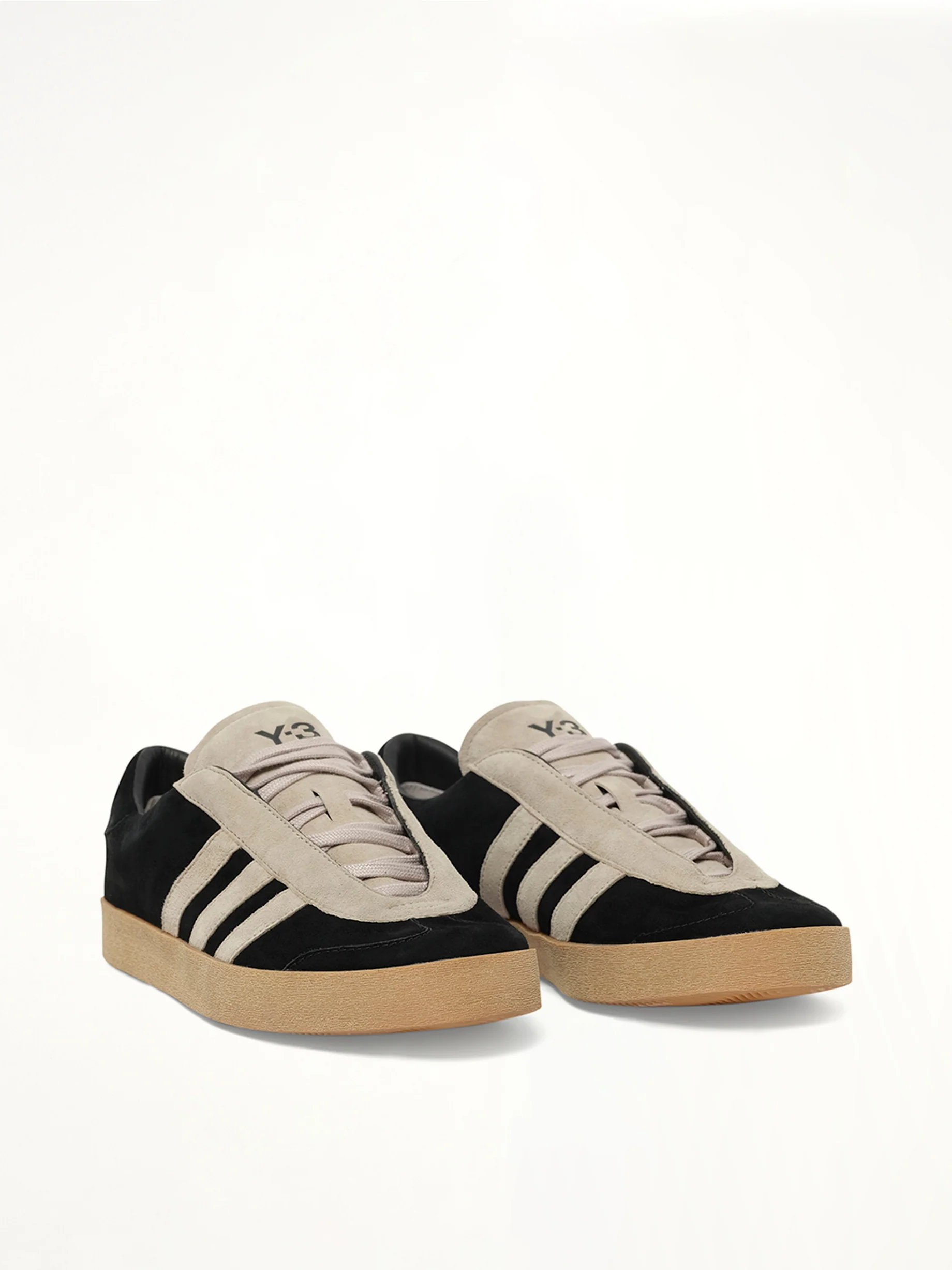 Y-3 Gazelle in Black/Off White - Image 2