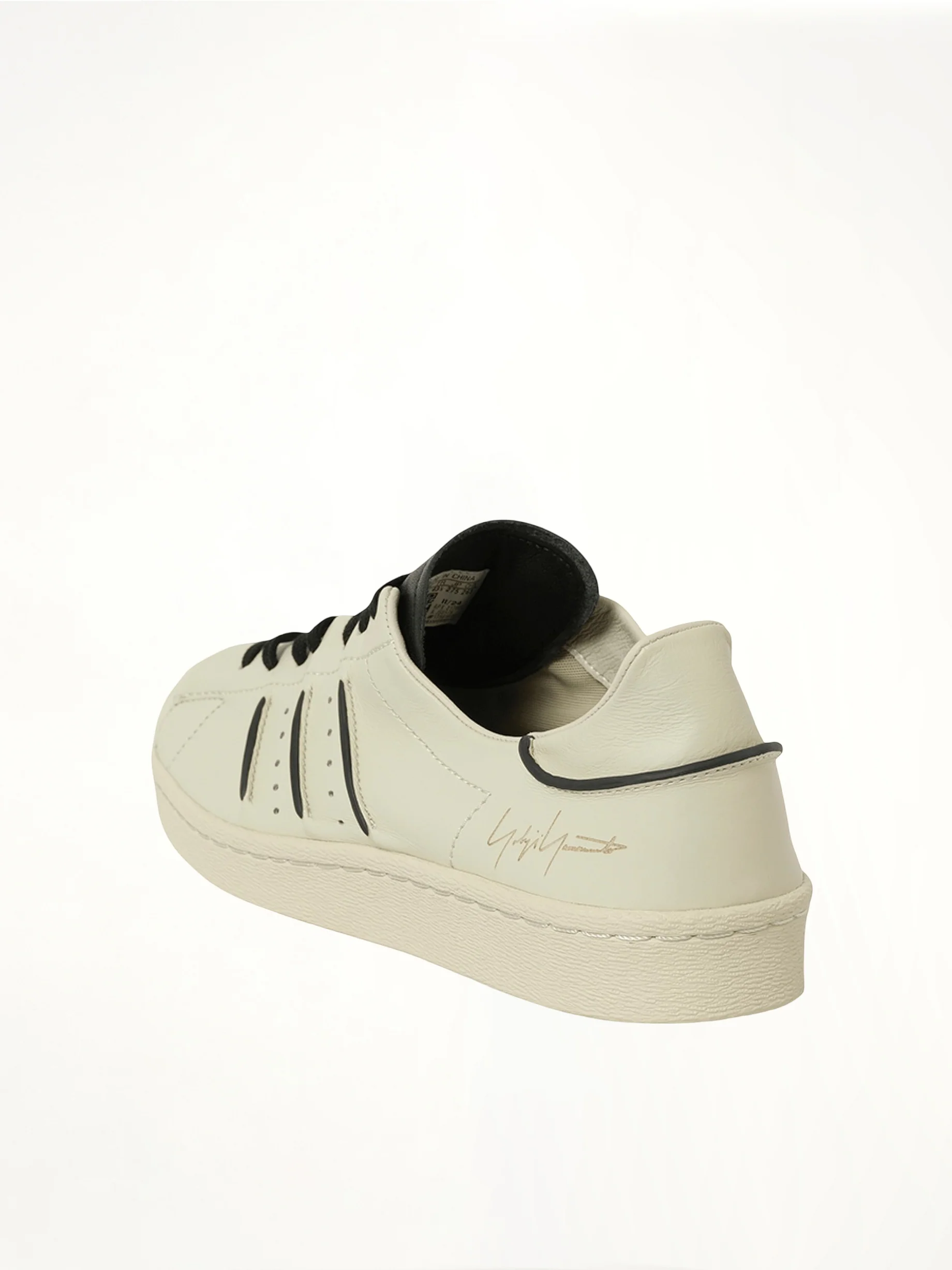 Y-3 Superstar in Talc/Black - Image 3