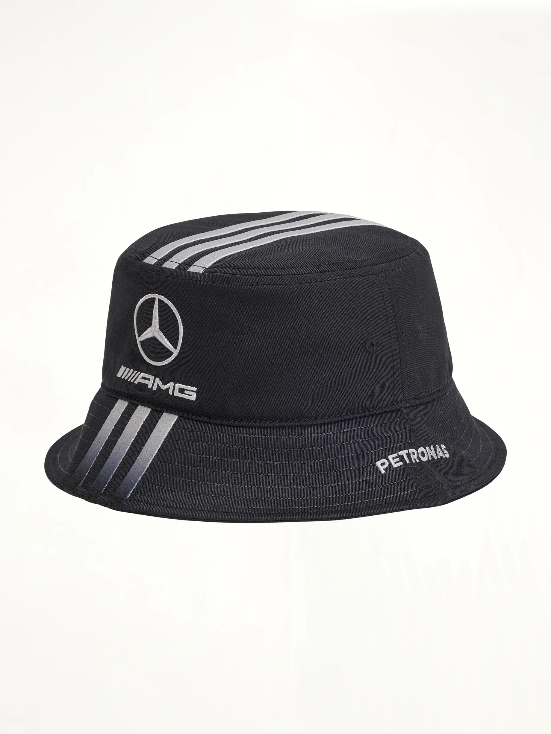 Y-3 x Mercedes Bucket Hat in Black - Image 2