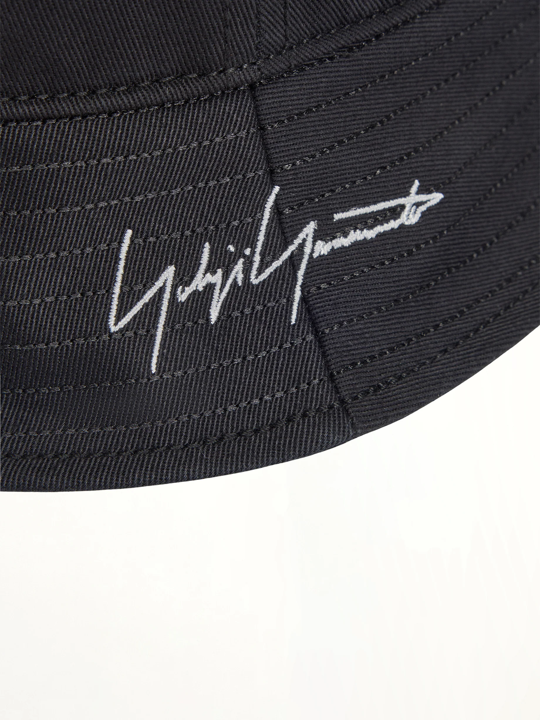 Y-3 x Mercedes Bucket Hat in Black - Image 4