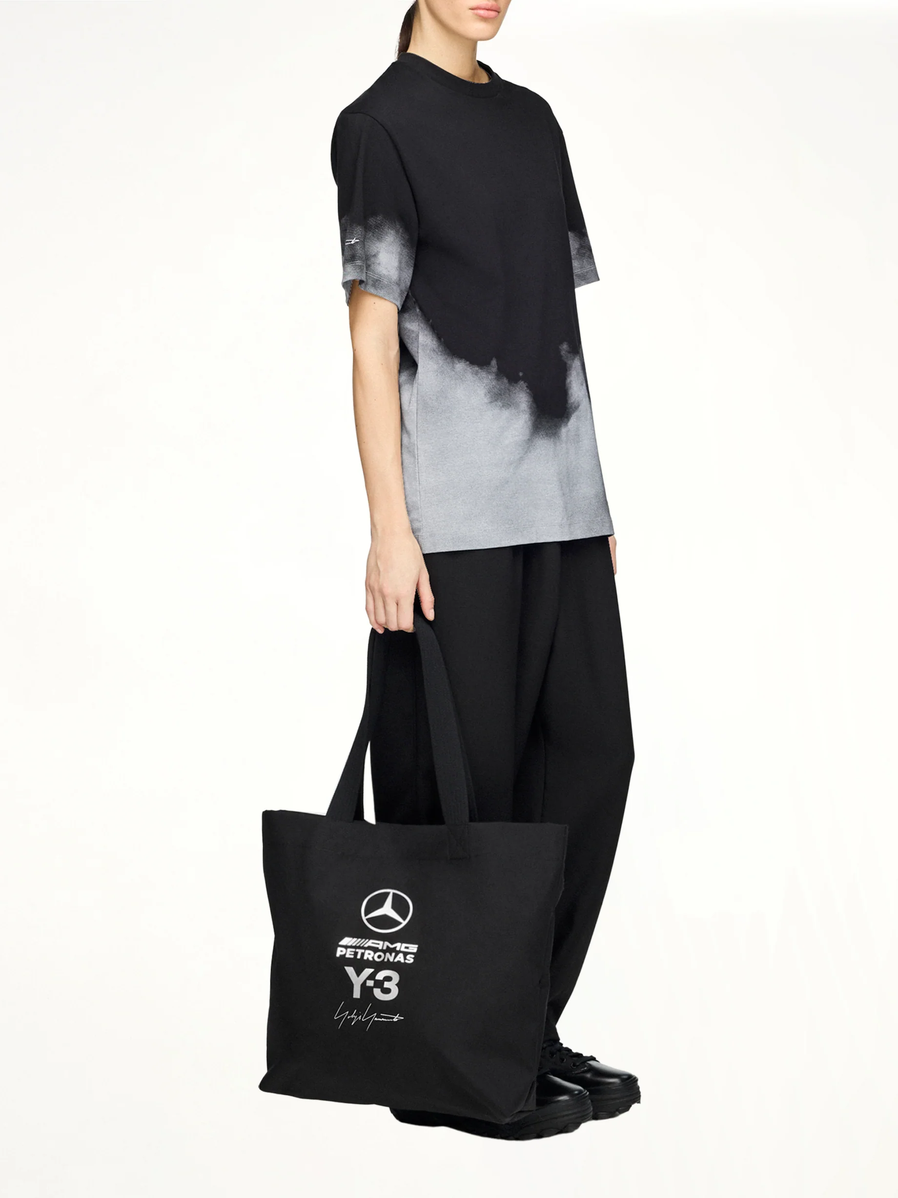 Y-3 x Mercedes Tote in Black - Image 4